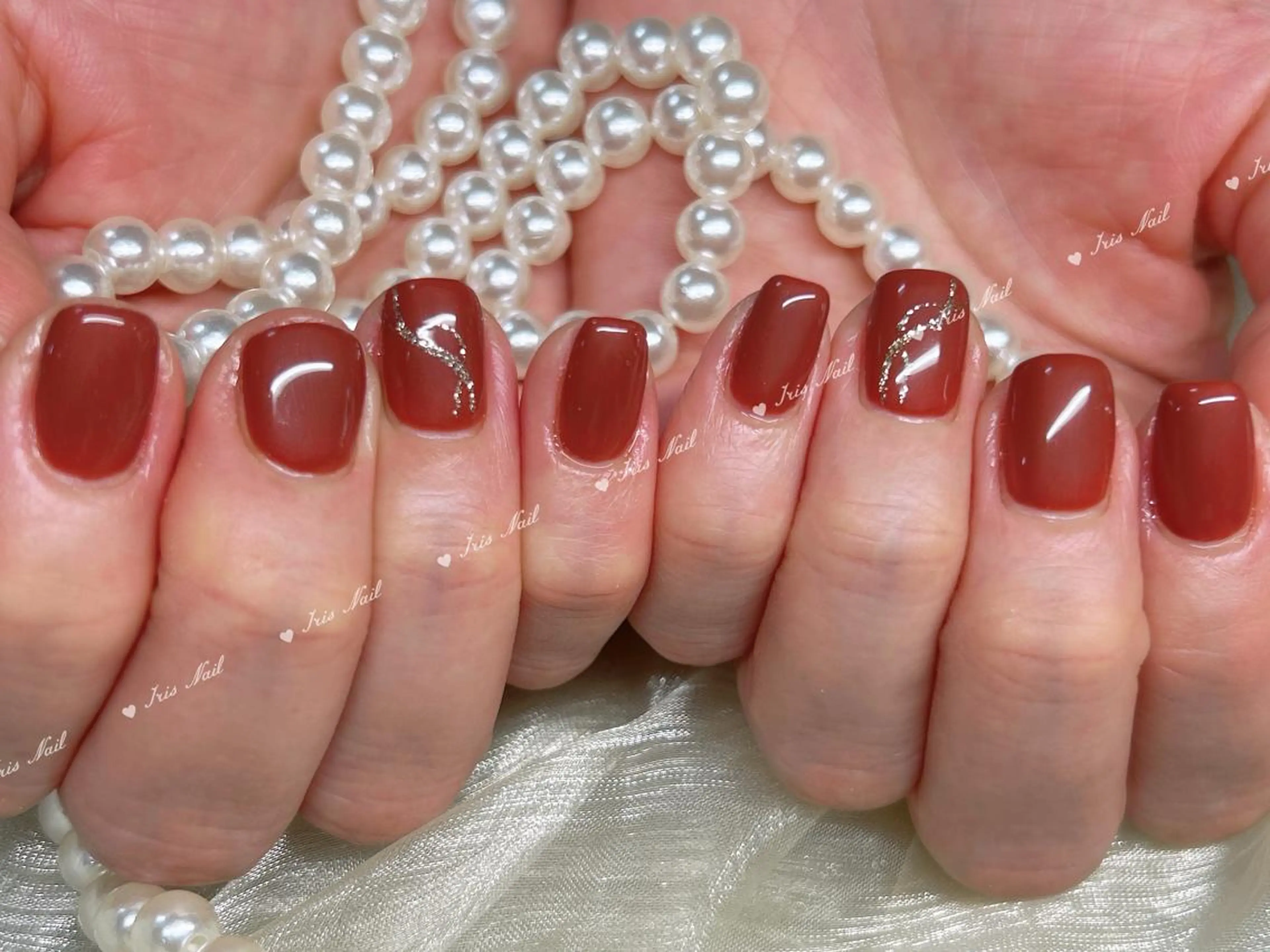 ネイル アートネイル チークネイル フレンチネイル ジェルネイル ホログラムネイル ハンドネイル 大平 エリカのネイルデザイン