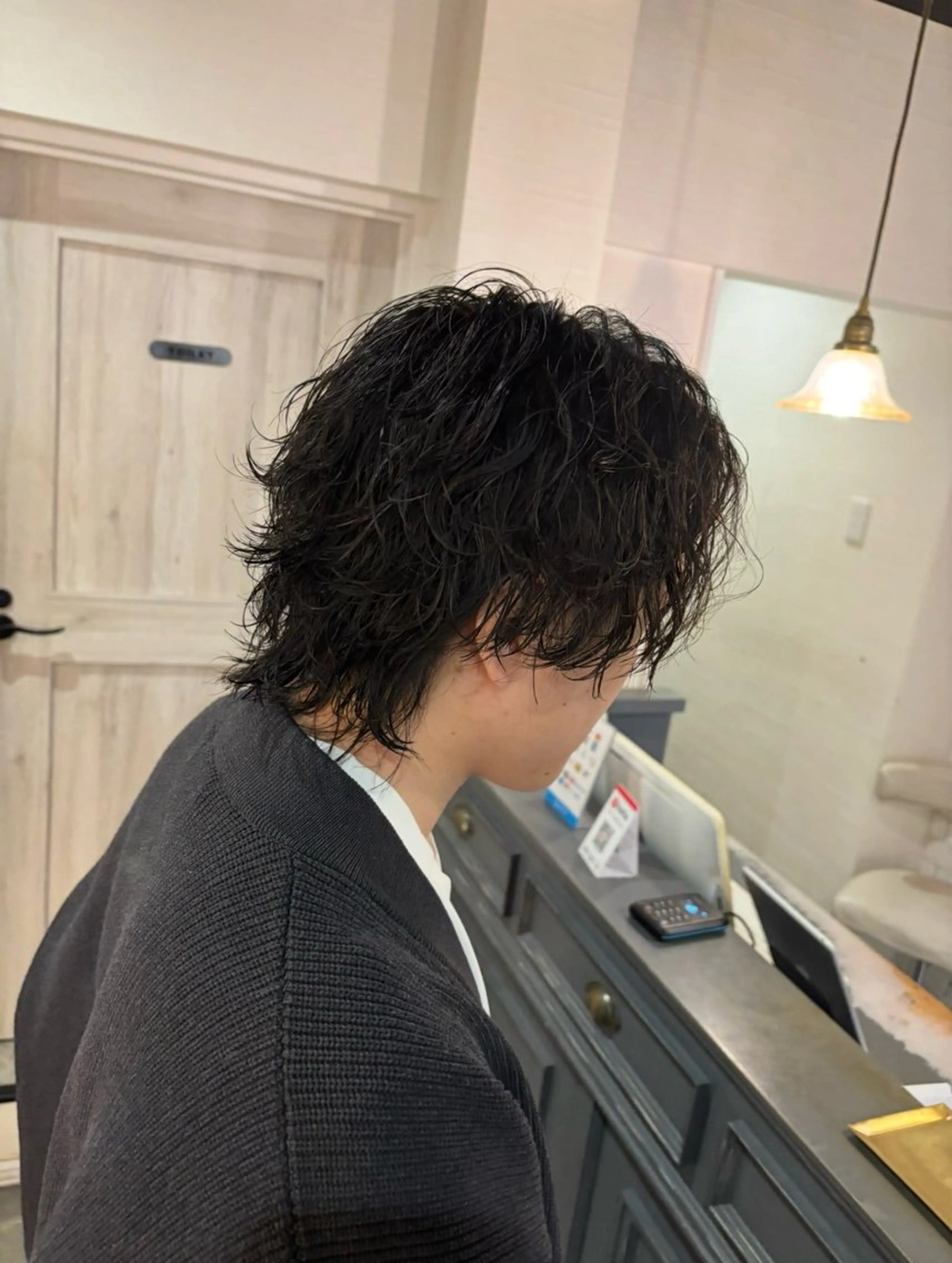 ミディアム パーマ メンズ カット パーマ トリートメント 🫟メンズスタイル 特化型マナ🫟のヘアスタイル