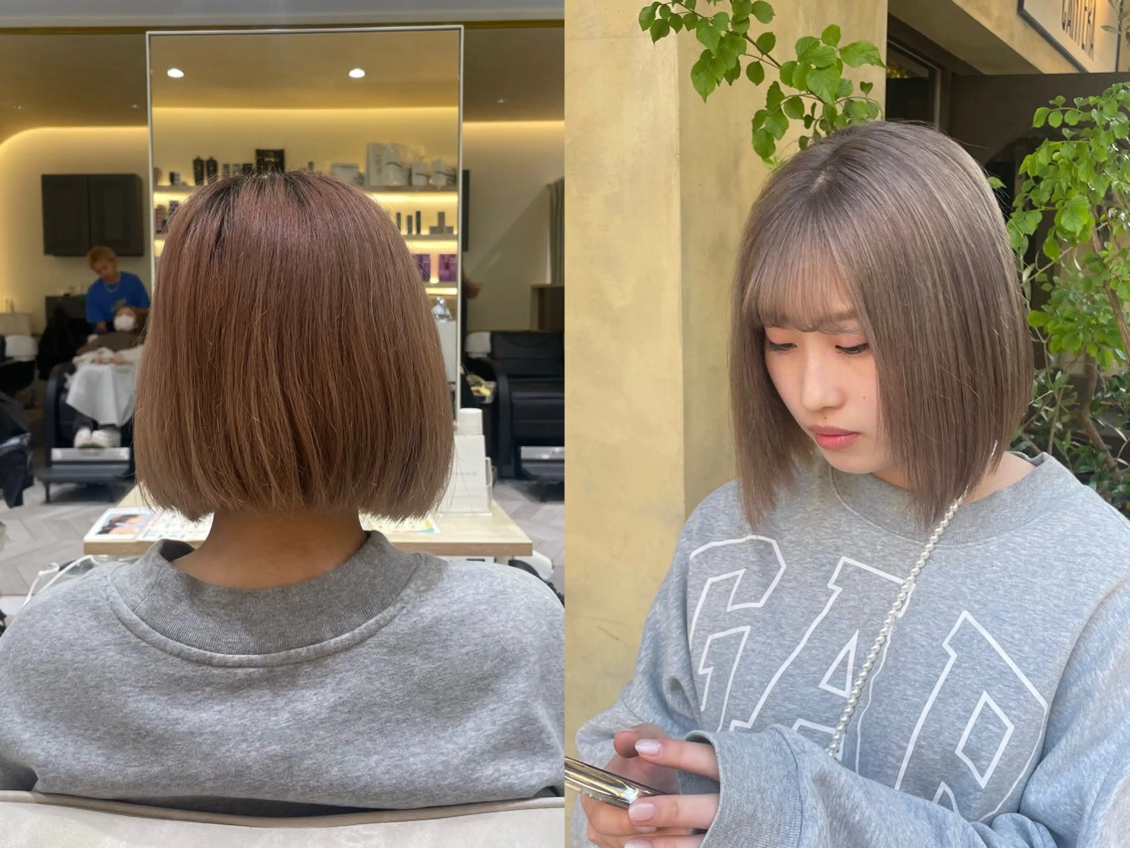 カラー 透明感カラー/ 縮毛矯正/ユイ☆彡のヘアスタイル