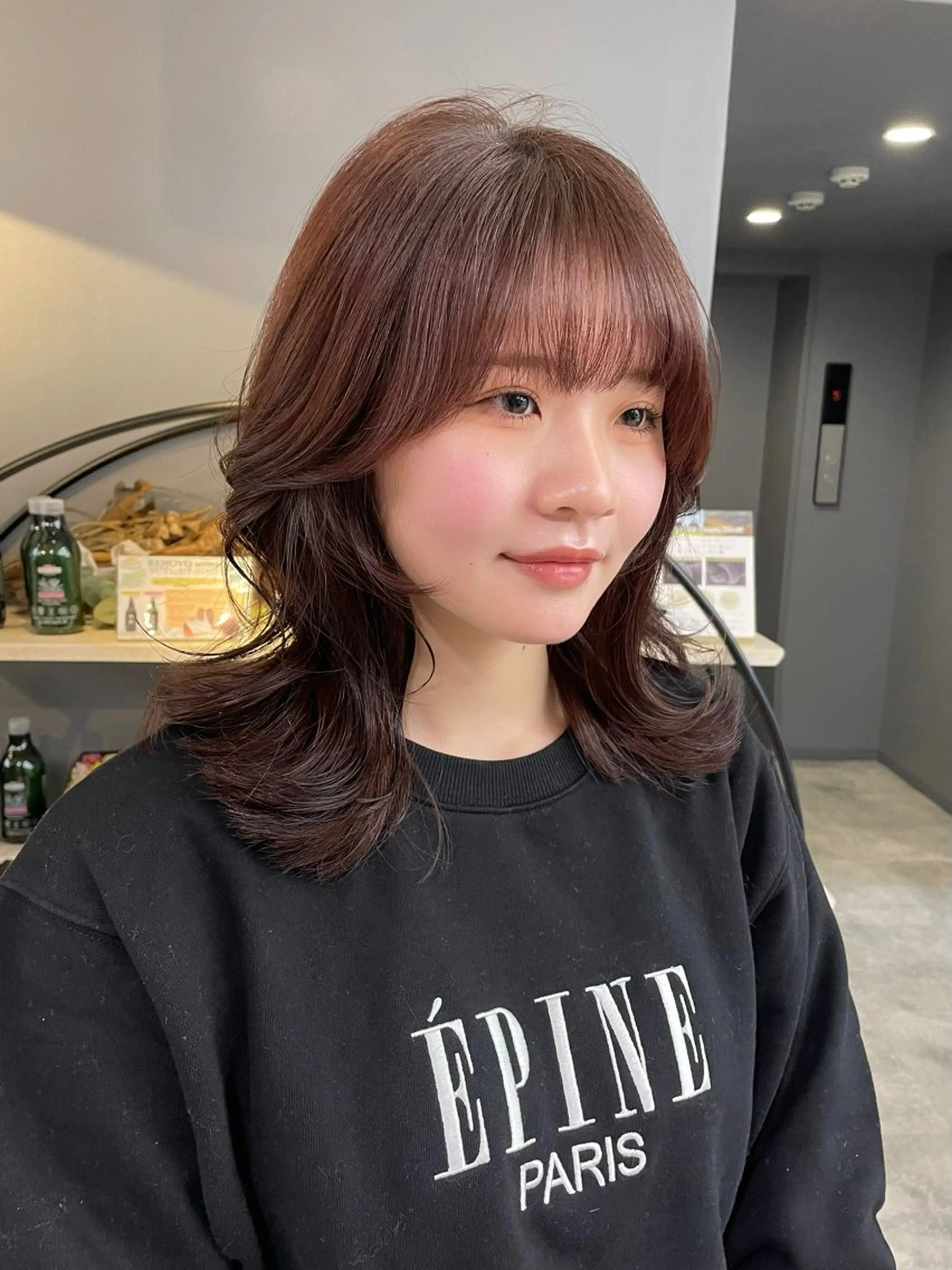 ミディアム 中田 姫歌のヘアスタイル