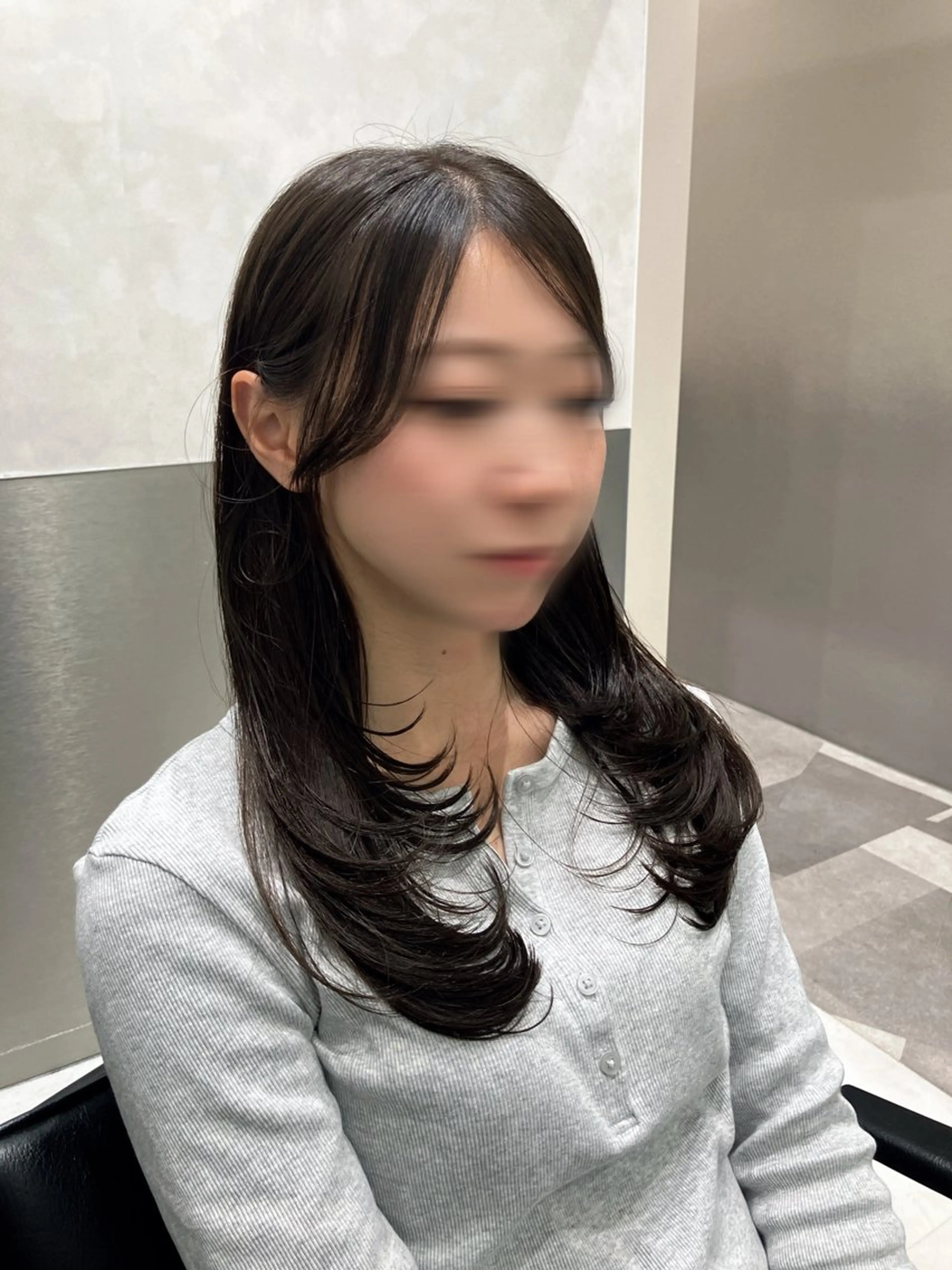 ロング カラー カット ヘアカラー トリートメント 💖ブリーチなし透明 感💖ASAHIのヘアスタイル