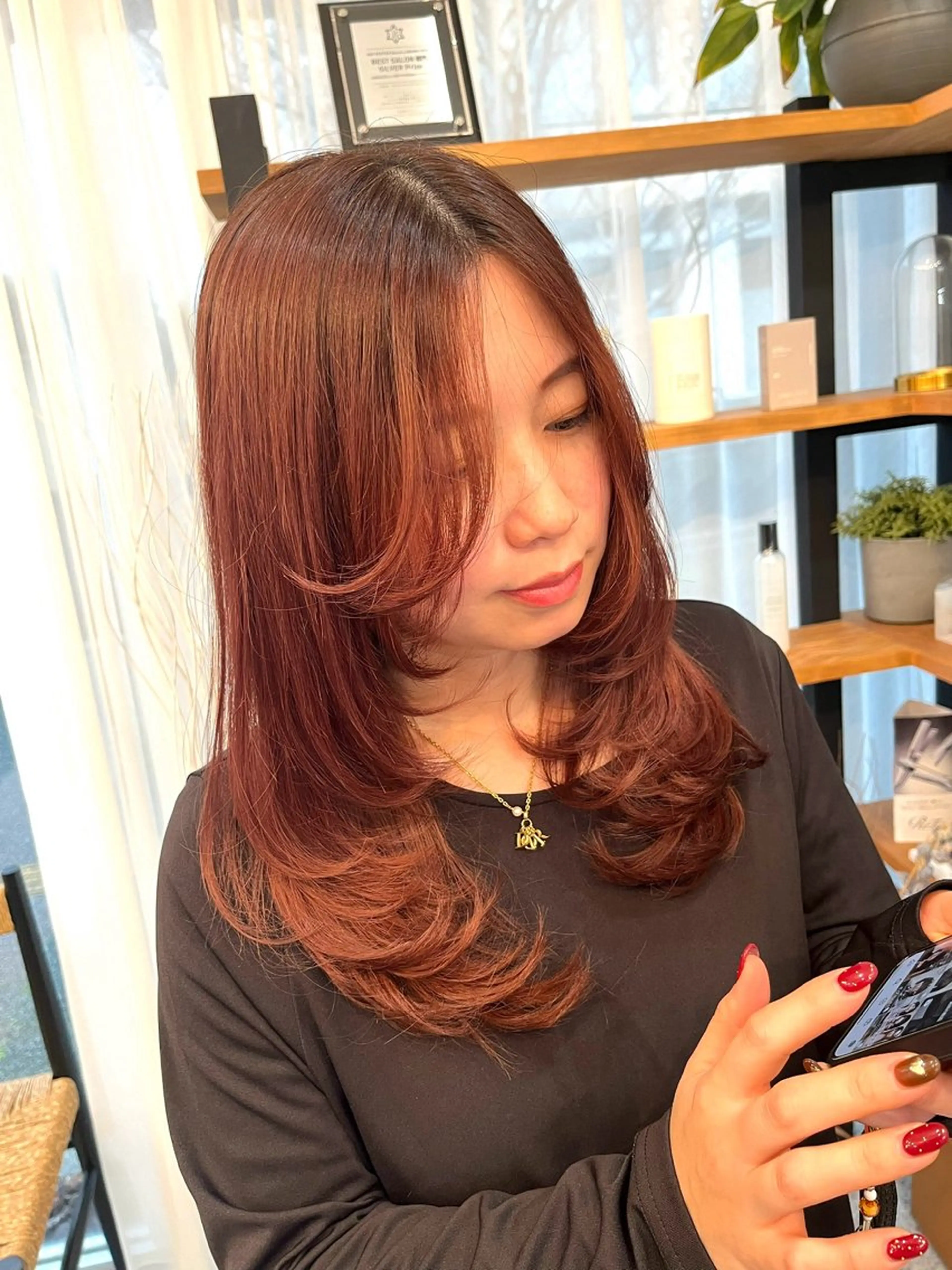 ロング 岩井 駿のヘアスタイル