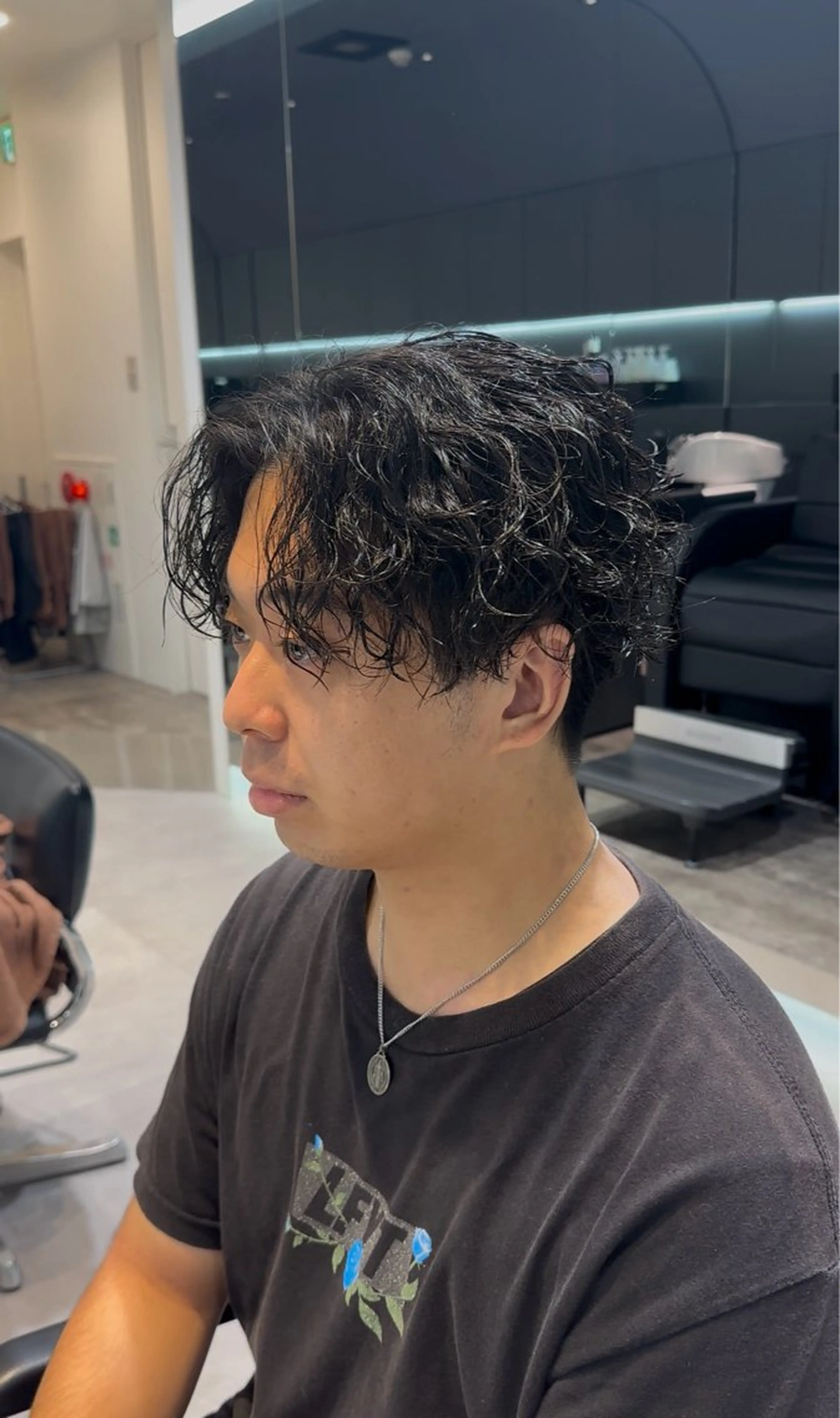 ショート パーマ メンズ 似合わせパーマ🔥 河浪  大智のヘアスタイル