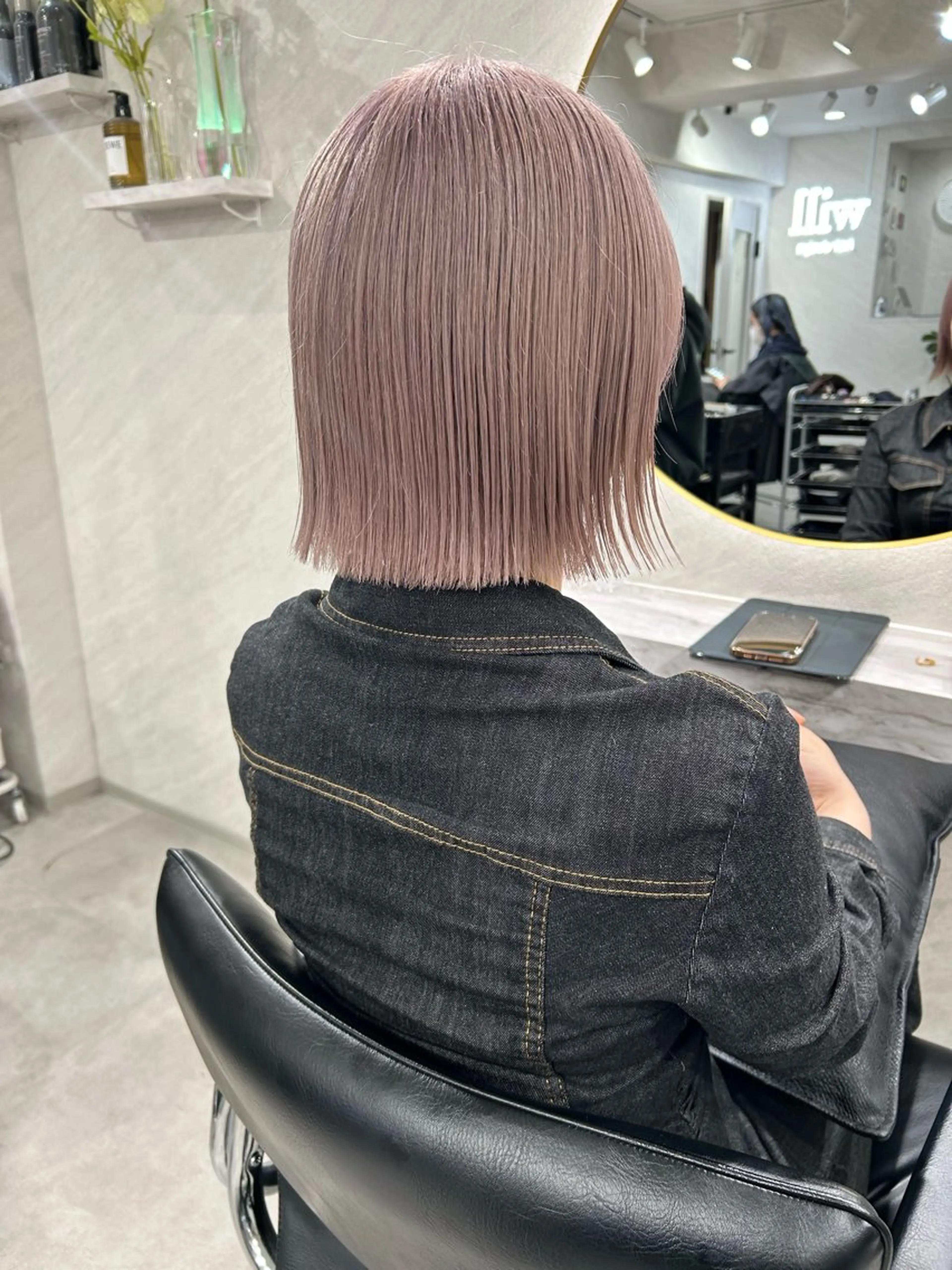 ミディアム カラー ヘアカラー トリートメント 髪質改善will hairdesignのヘアスタイル