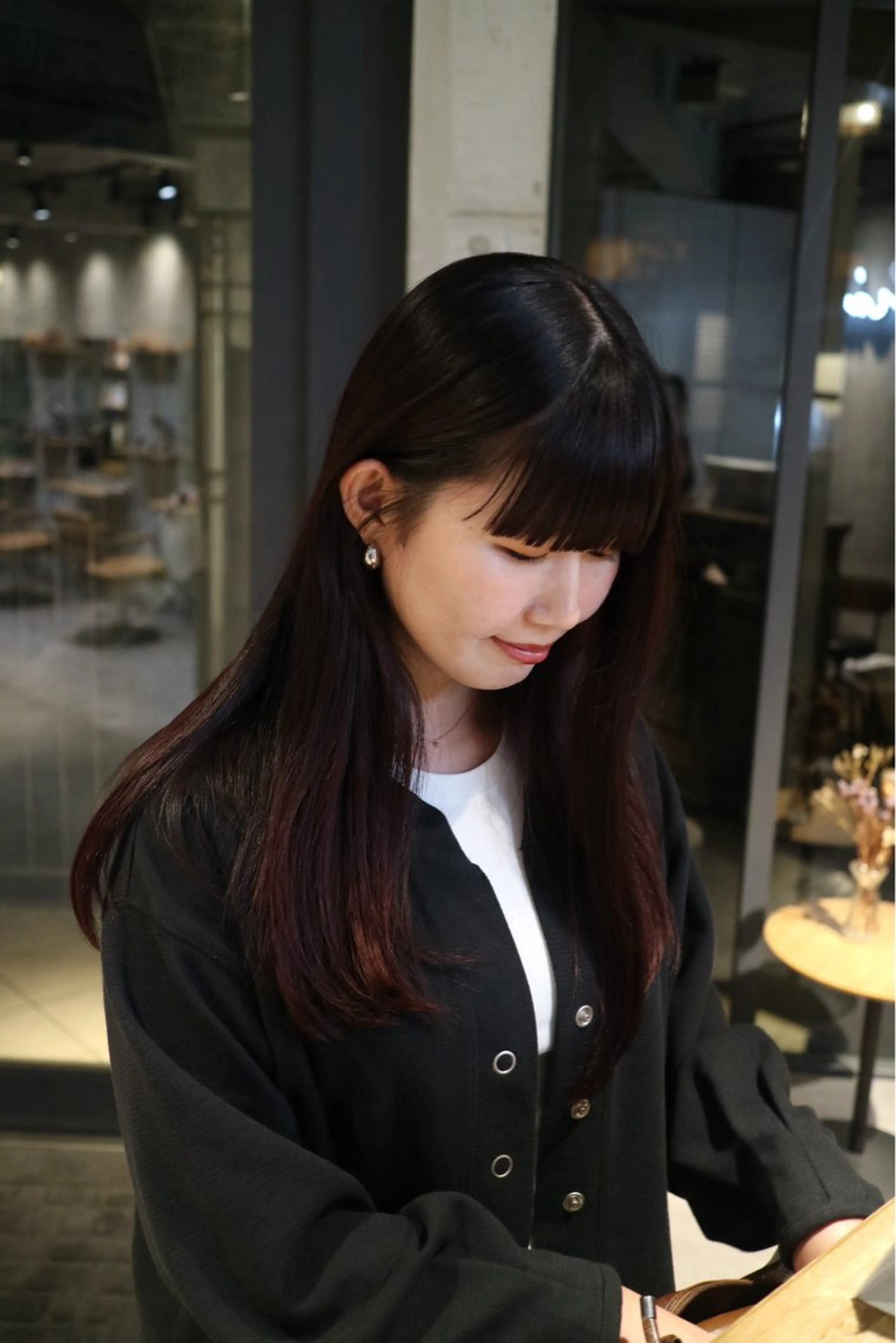 ロング カラー ショート/コテ巻き風 kanohaのヘアスタイル