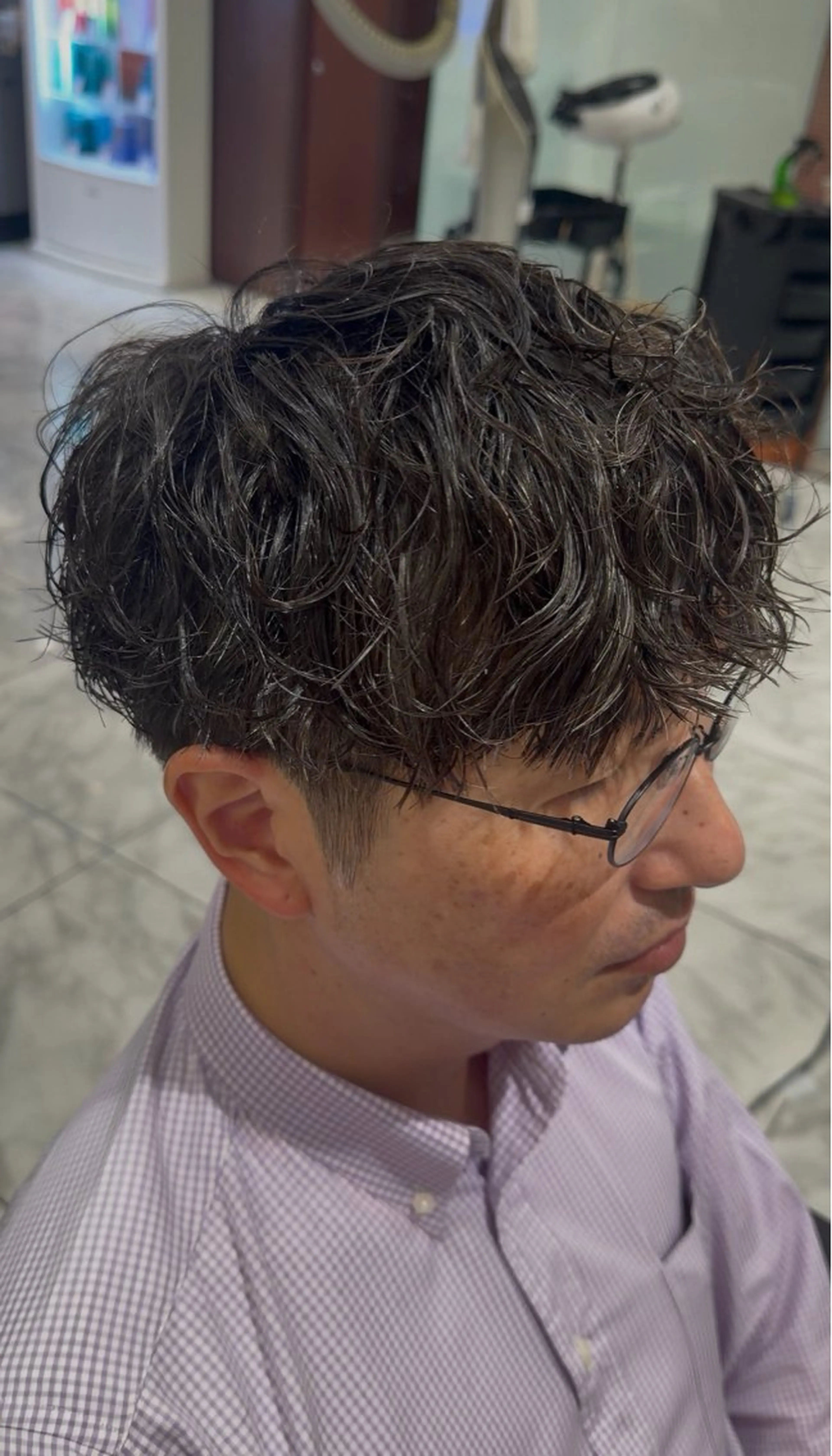メンズ カット パーマ トリートメント 🎸メンズ朝ラク! パーマ特化ren🎸のヘアスタイル