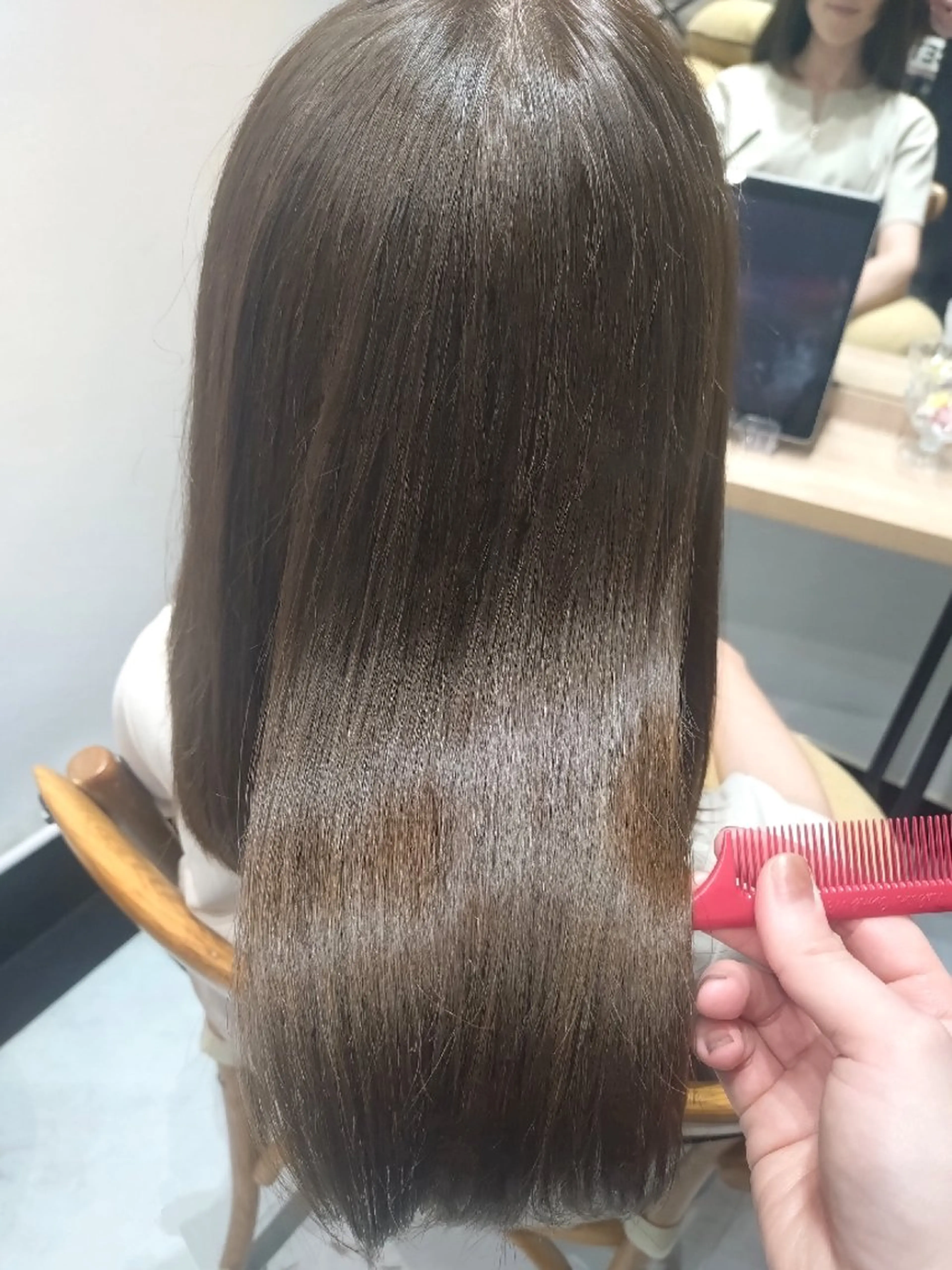 ミディアム カラー カット ヘアカラー トリートメント ヘアアレンジ/柔らか 艶カラー/AKARIのヘアスタイル