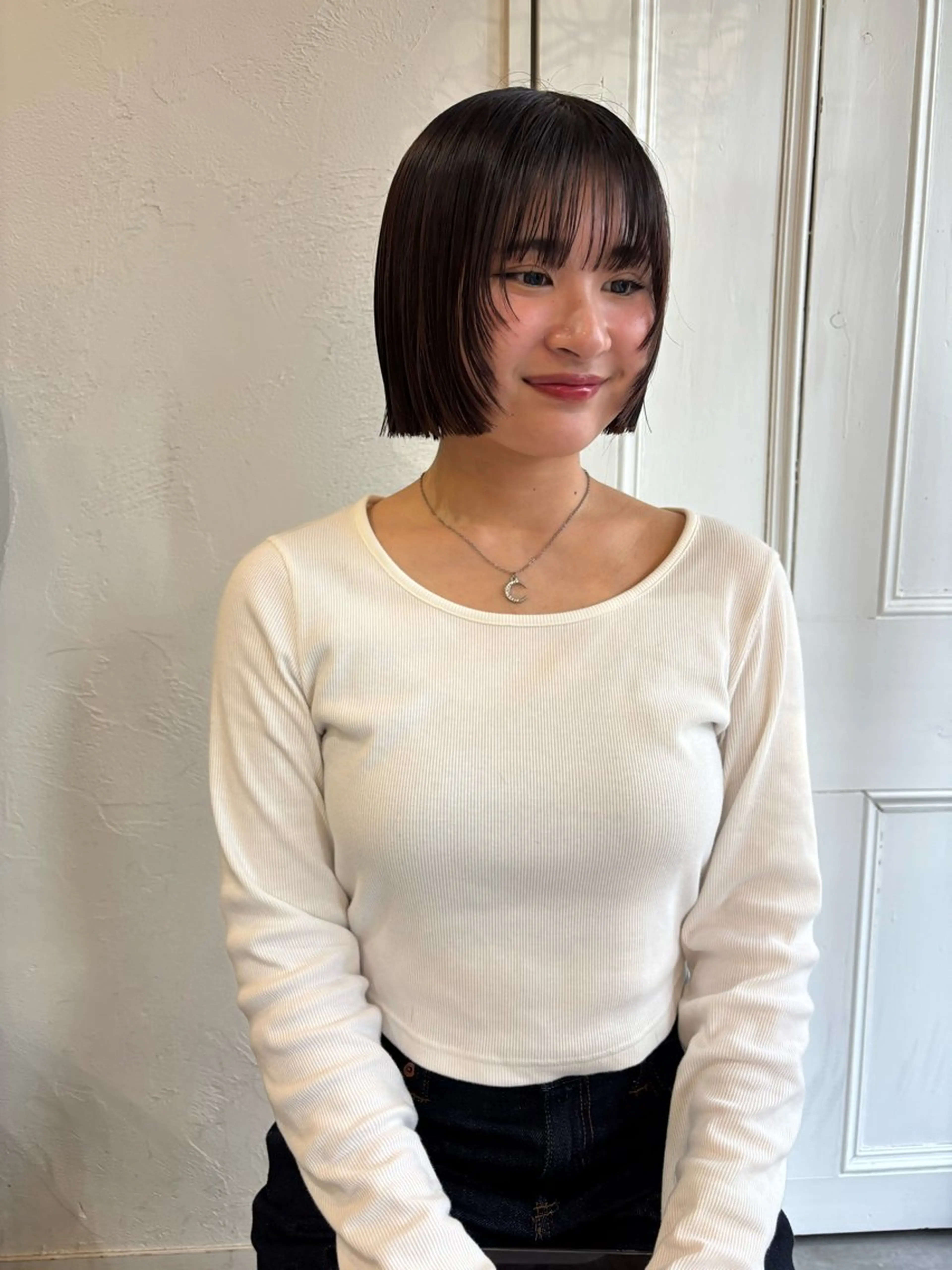 ミディアム 福井 莉帆のヘアスタイル