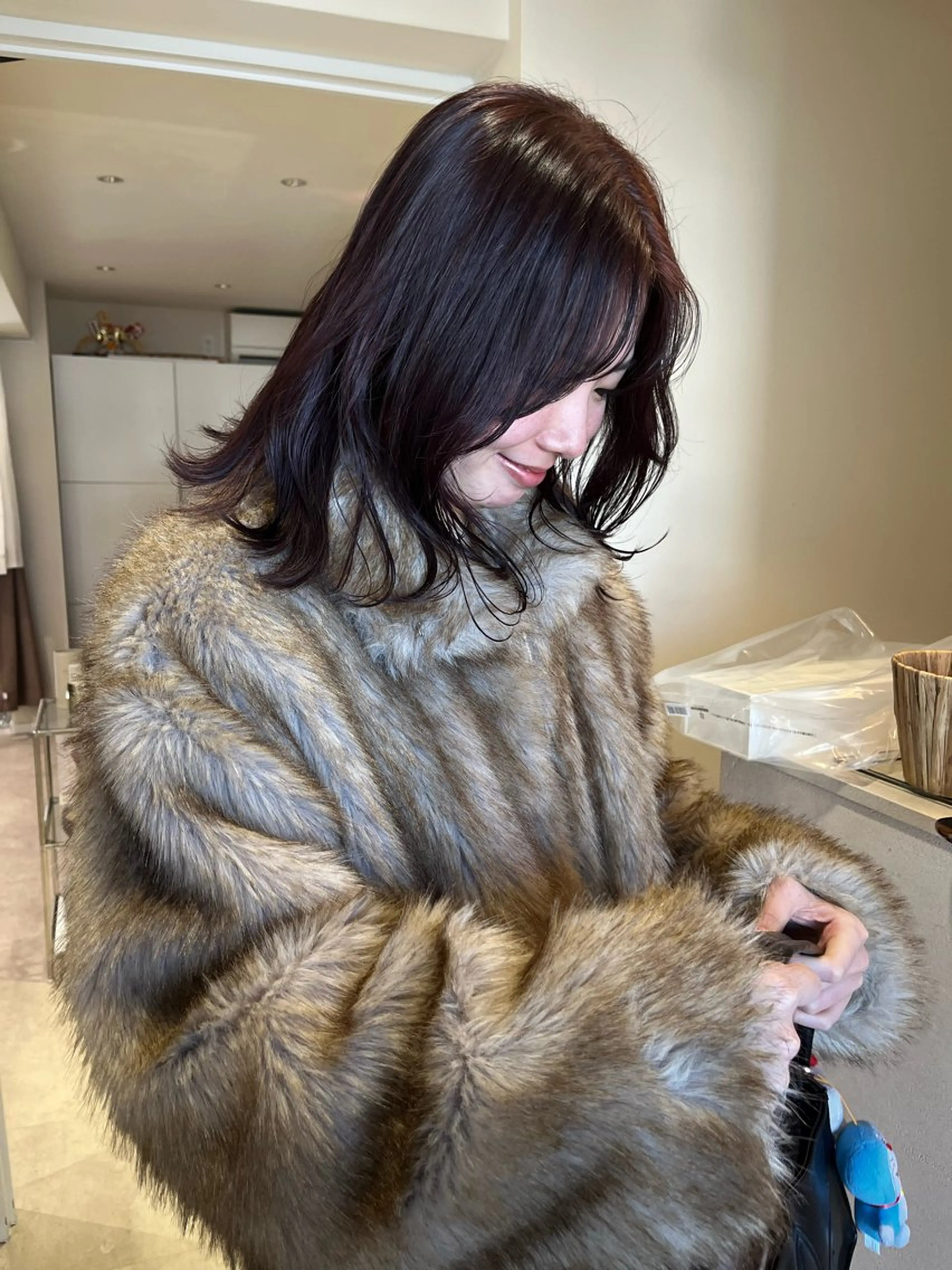 ミディアム カラー カット ヘアカラー GO TODAY シェアサロン 表参道Flos店所属・nishi fuyumiのその他イメージ