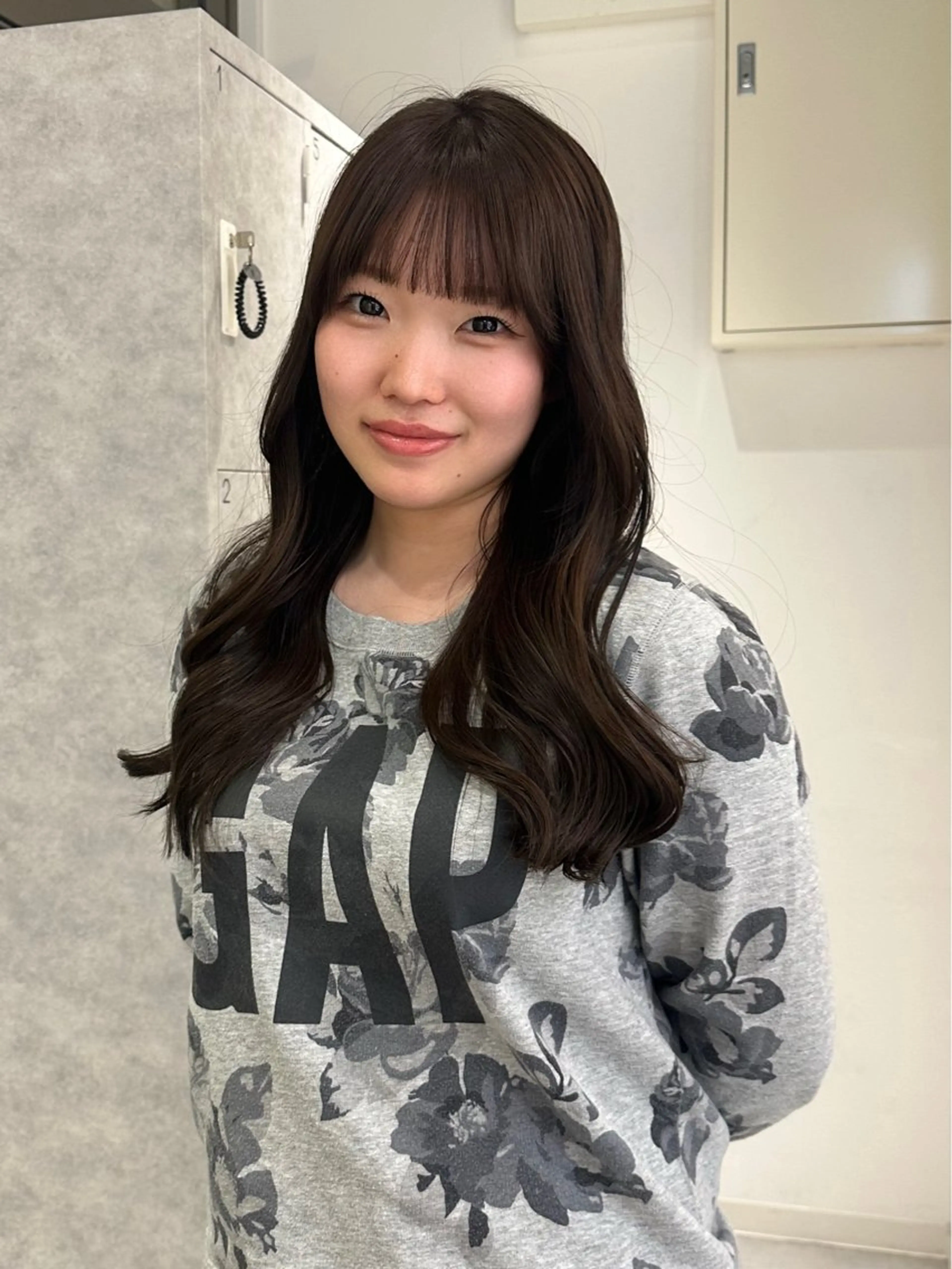 セミロング カット ヘアカラー トリートメント 韓国ヘア/レイヤー/ sara 🎀のヘアスタイル