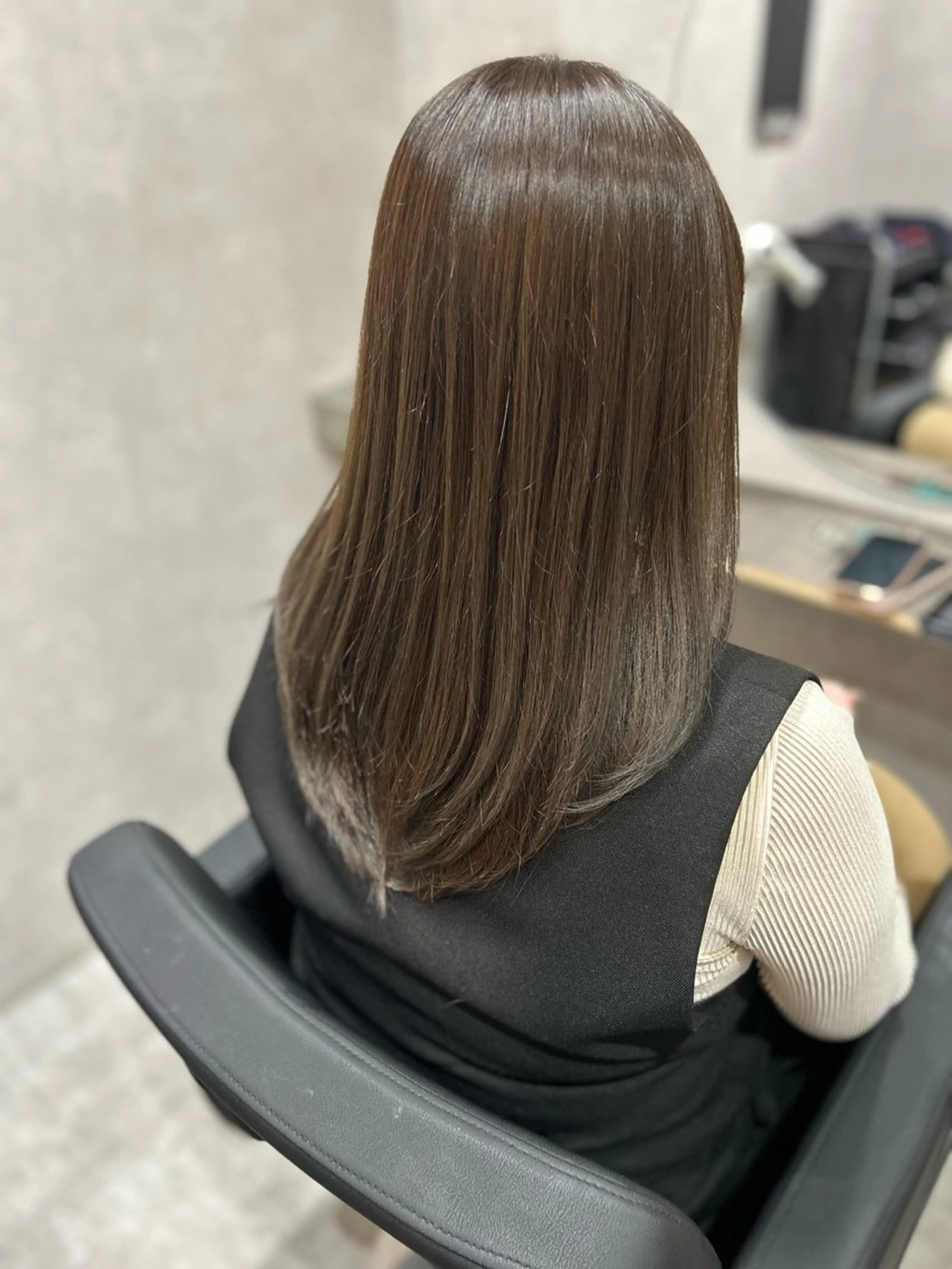 セミロング アッシュ 小野 【髪質改善】のヘアスタイル