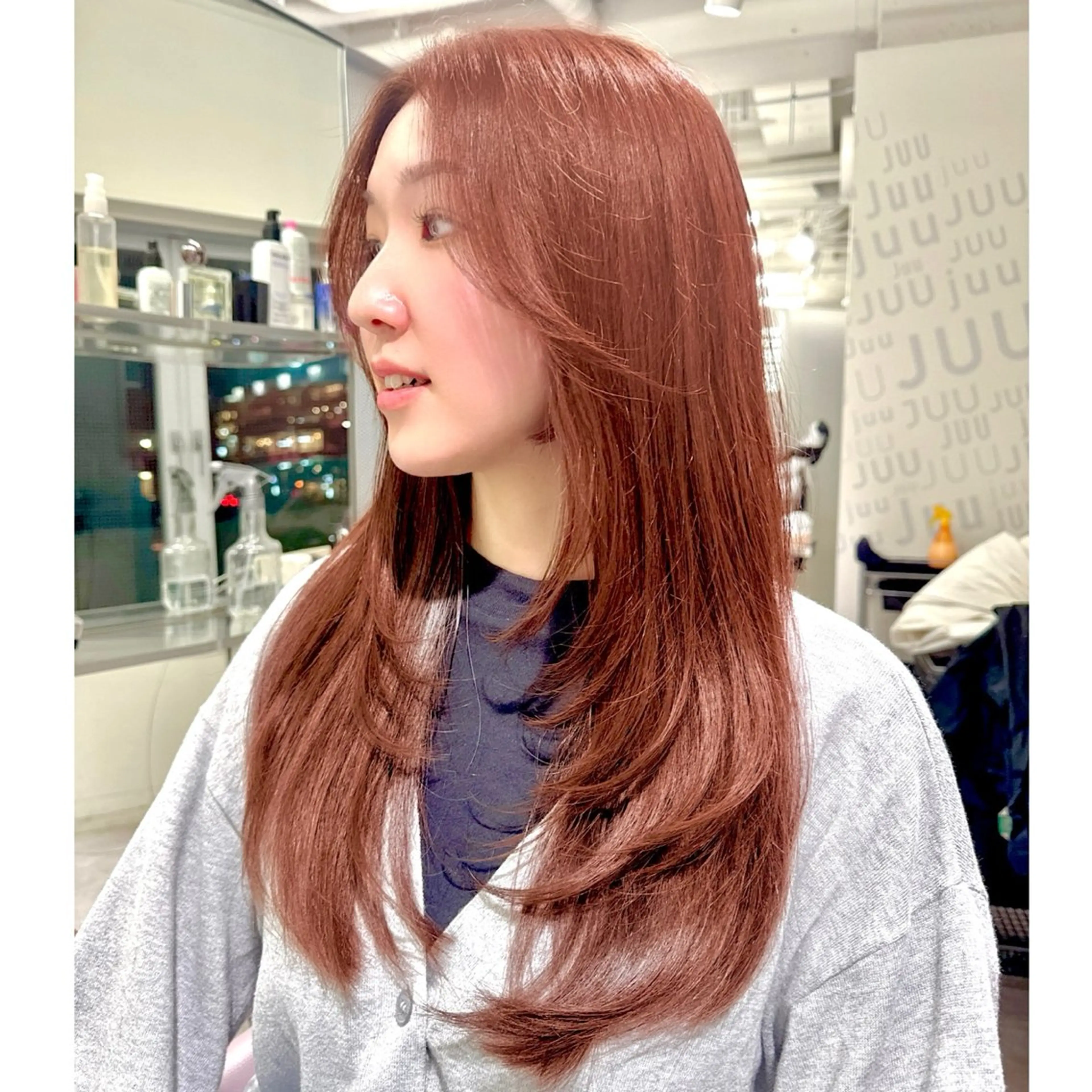 ロング レイヤーカット カット ヘアカラー 森 隆秀/韓国ヘアのヘアスタイル