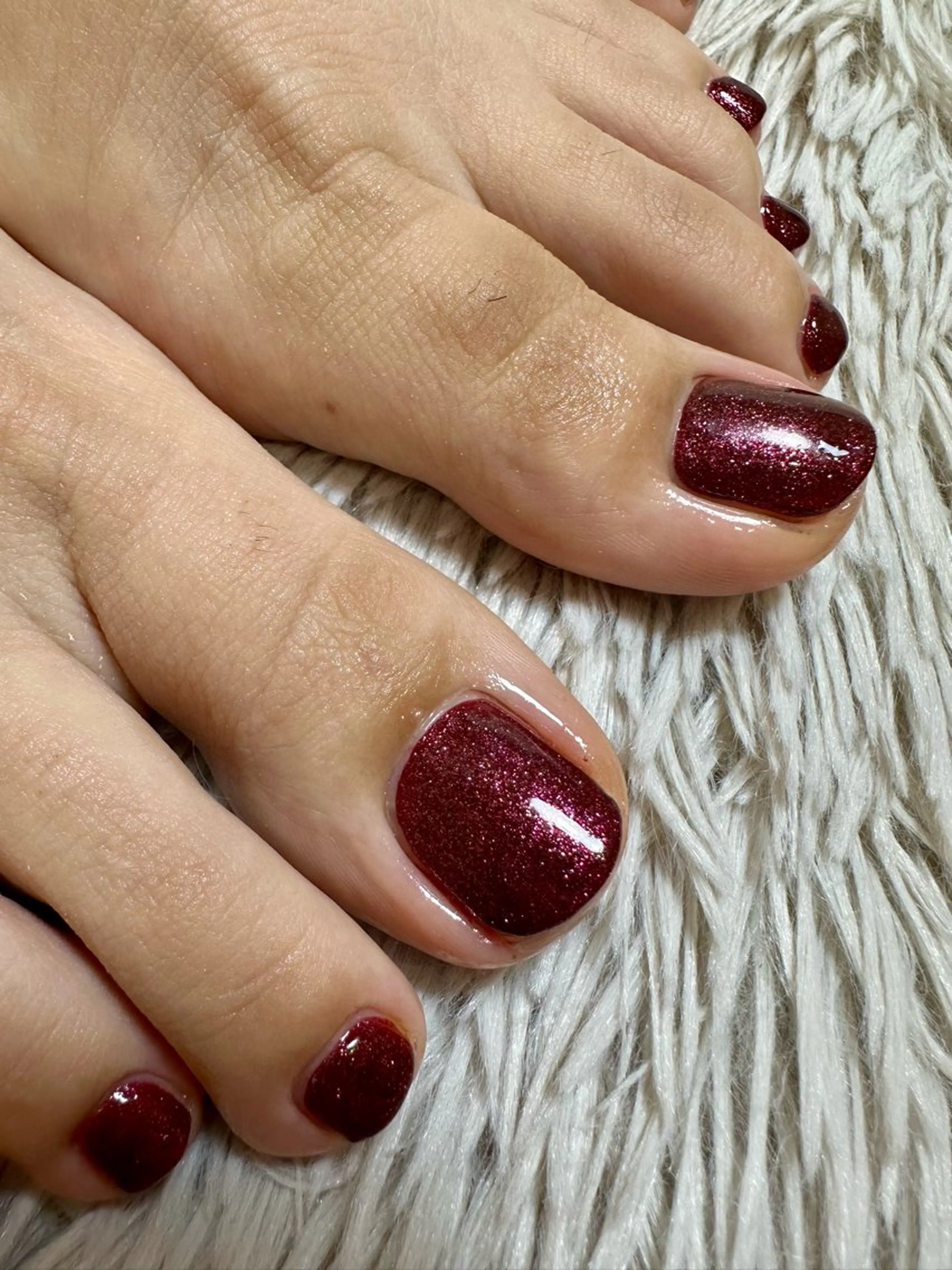 フットネイルワンカラー(オフ込/オフ無500円引)の写真