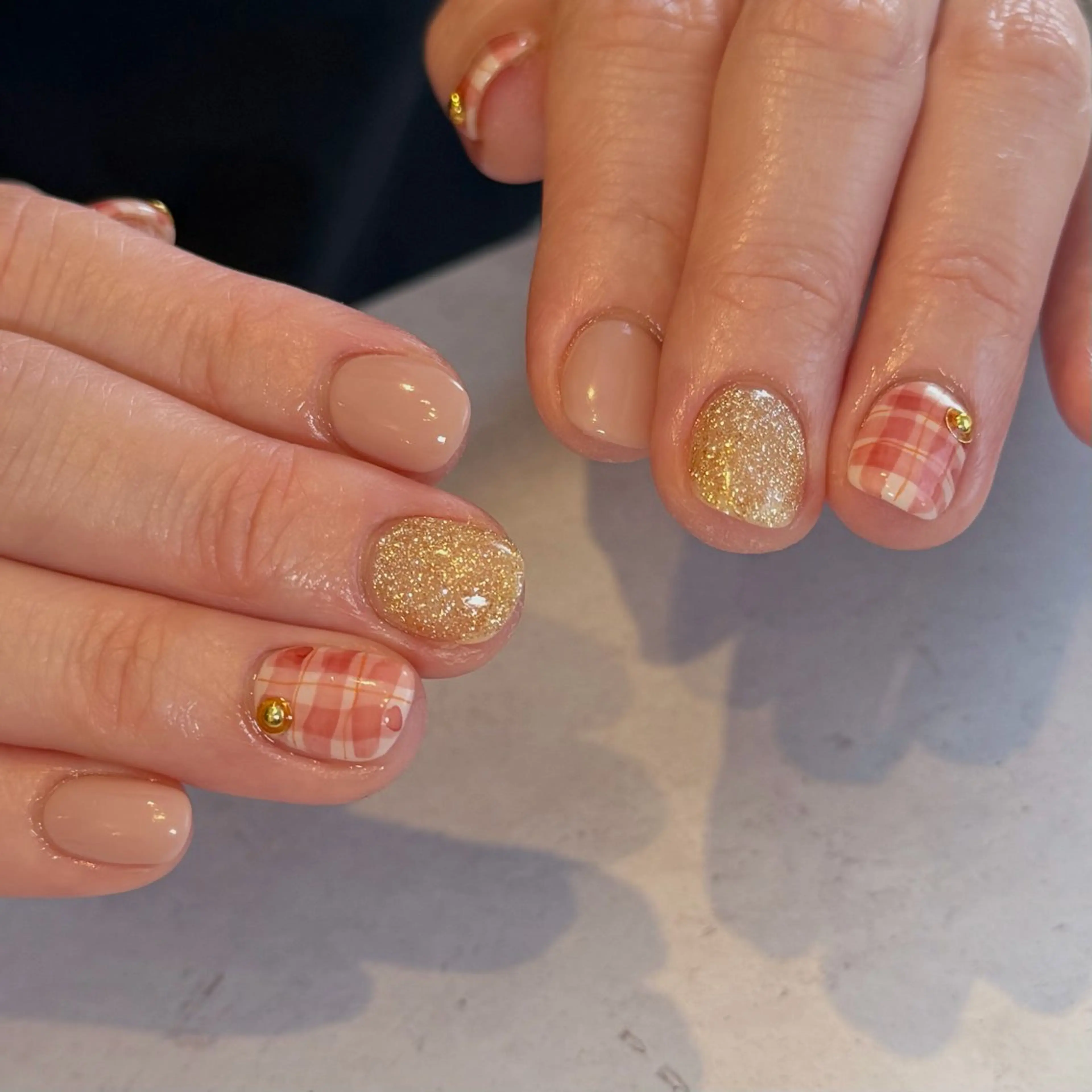 ネイル クリアネイル フラッシュネイル フラッシュマグ フレンチネイル マグネットネイル ハンドネイル Luana nailのネイルデザイン