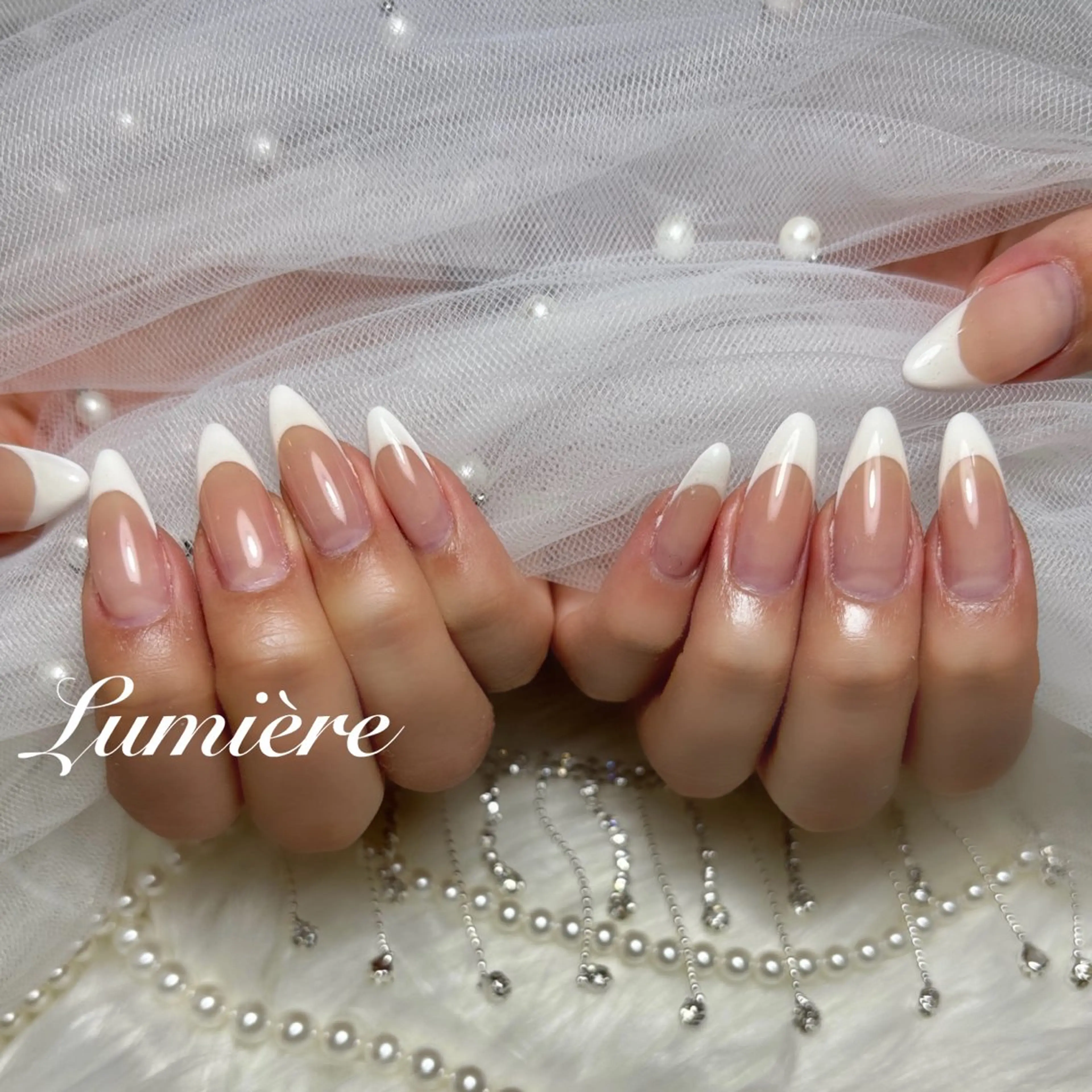 ネイル Lumière｜ ロング｜ワンホンのネイルデザイン