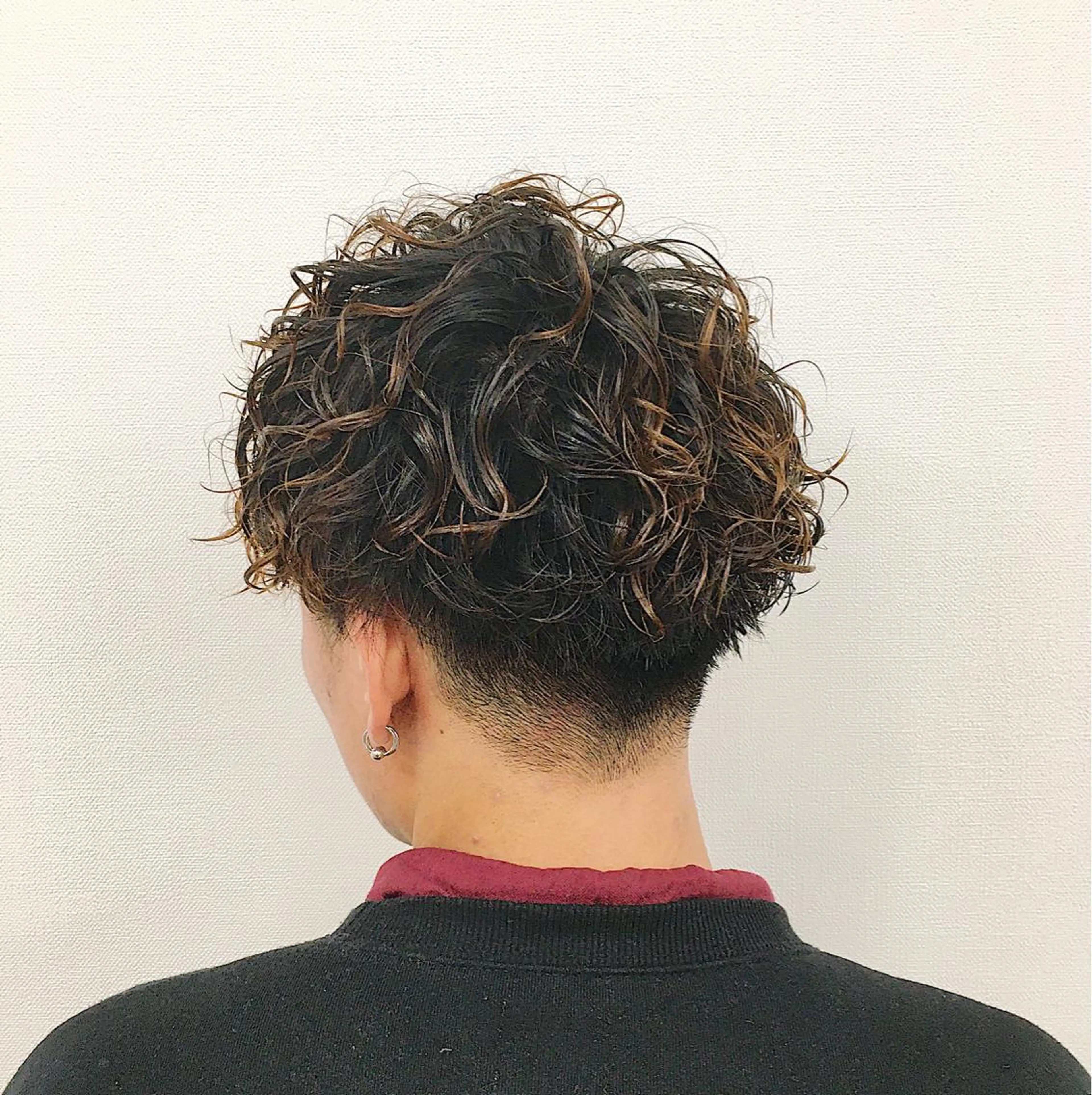 パーマ メンズ マッシュ メンズパーマ スパイラルパーマ メンズサロン rootのヘアスタイル