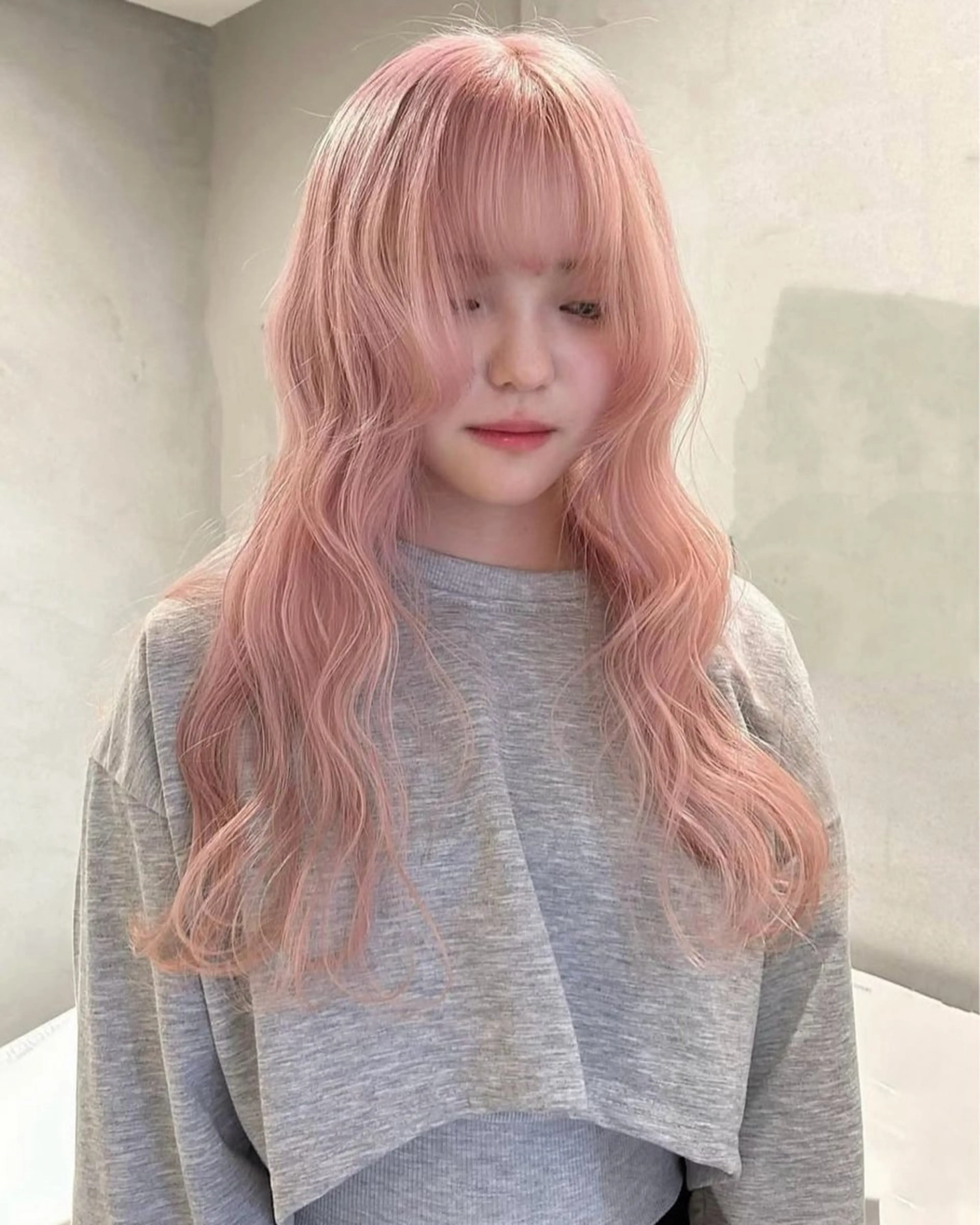 ロング カラー ピンクカラー ヘアカラー PELE 梅田 ANNEX 大阪梅田茶屋町店 ダブルカラー/ブリーチ/ハイトーン【ペレ】所属・梅田/ハイトーン/ Juriのヘアスタイル