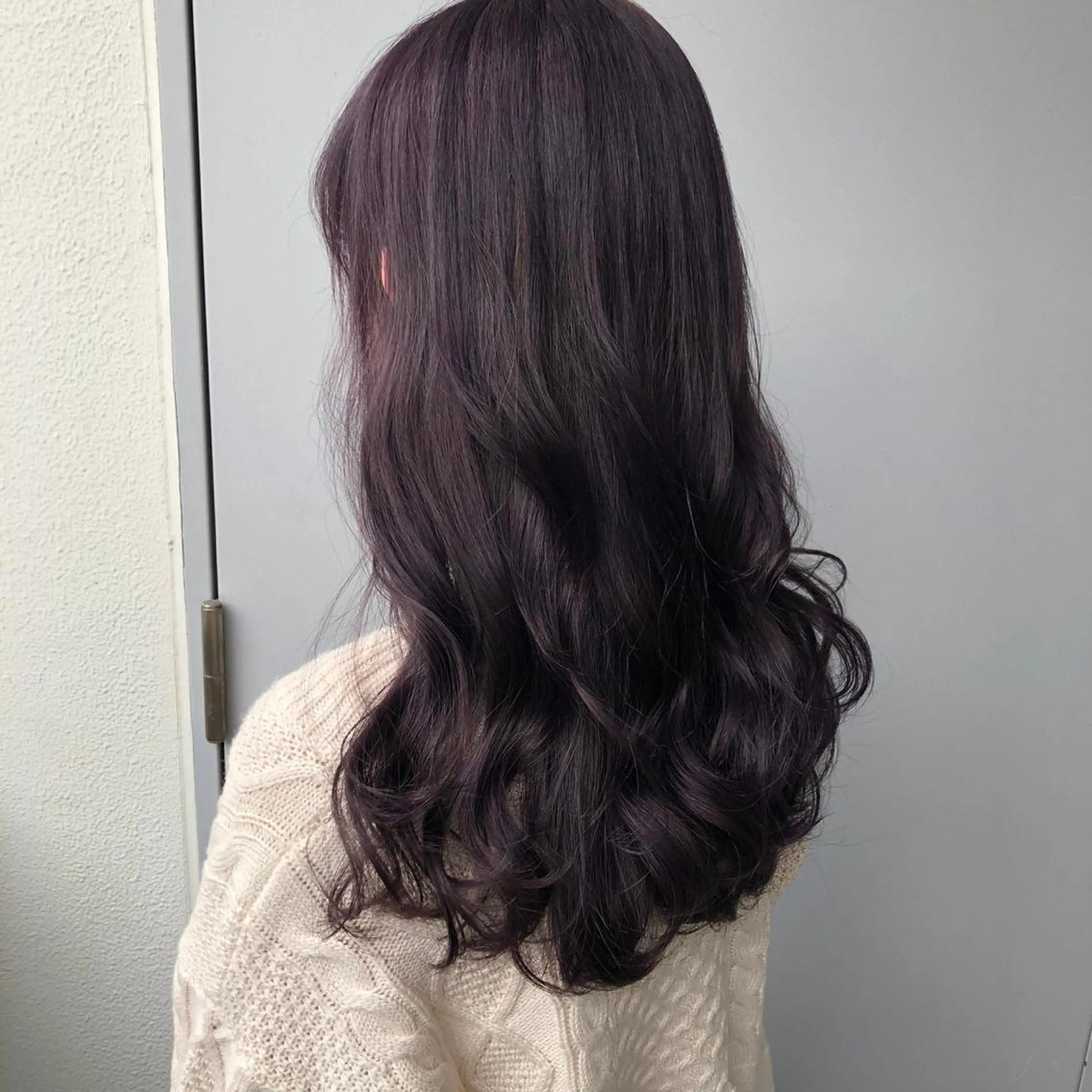 ロング カラー パーマ ヘアアレンジ メンズ ネイル マツエク・マツパ ラベンダーカラー パープルカラー パープル 🐩推し活🐩 FUTABA🍒のヘアスタイル