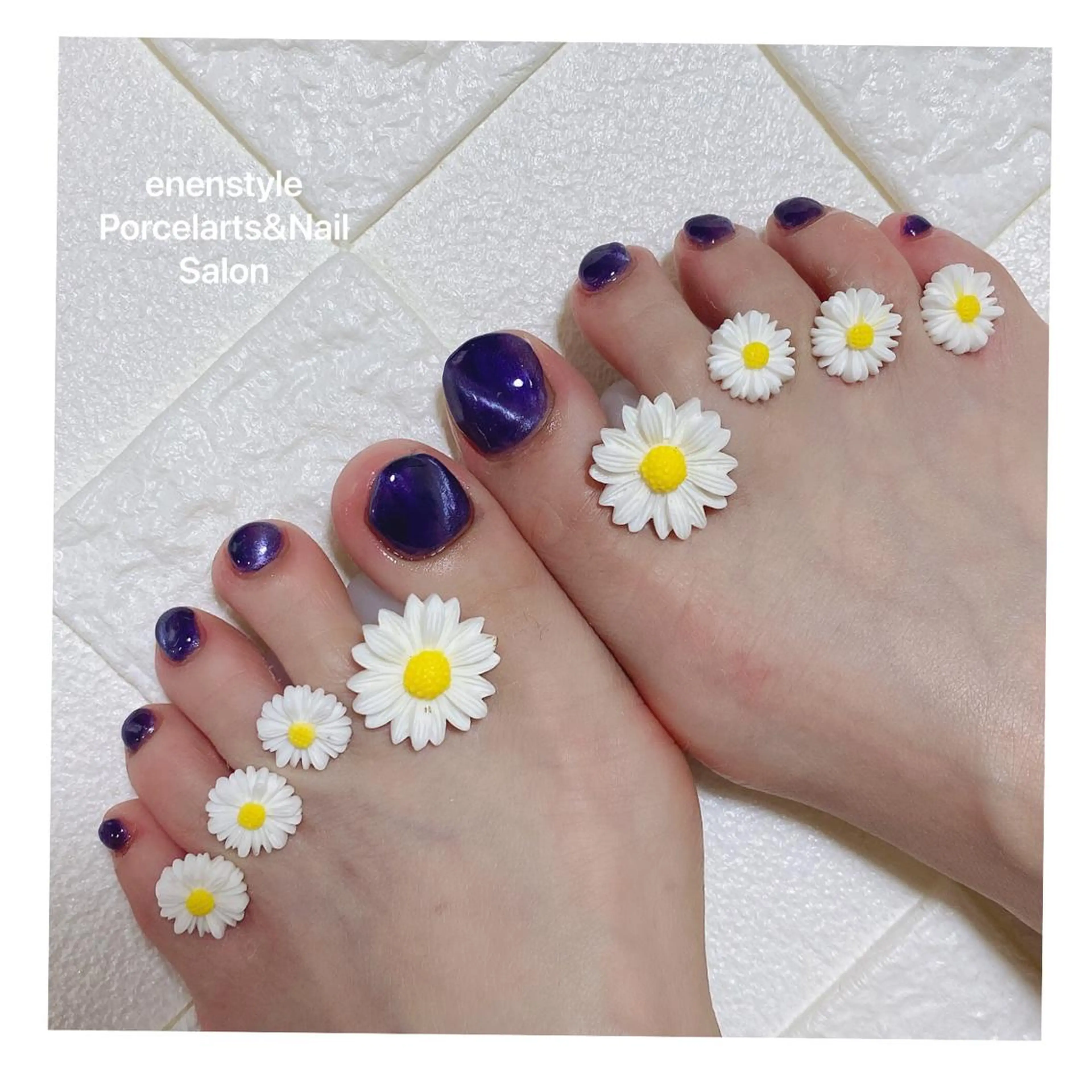 ショート ネイル ハンドネイル フットネイル 👑enen style👑のネイルデザイン