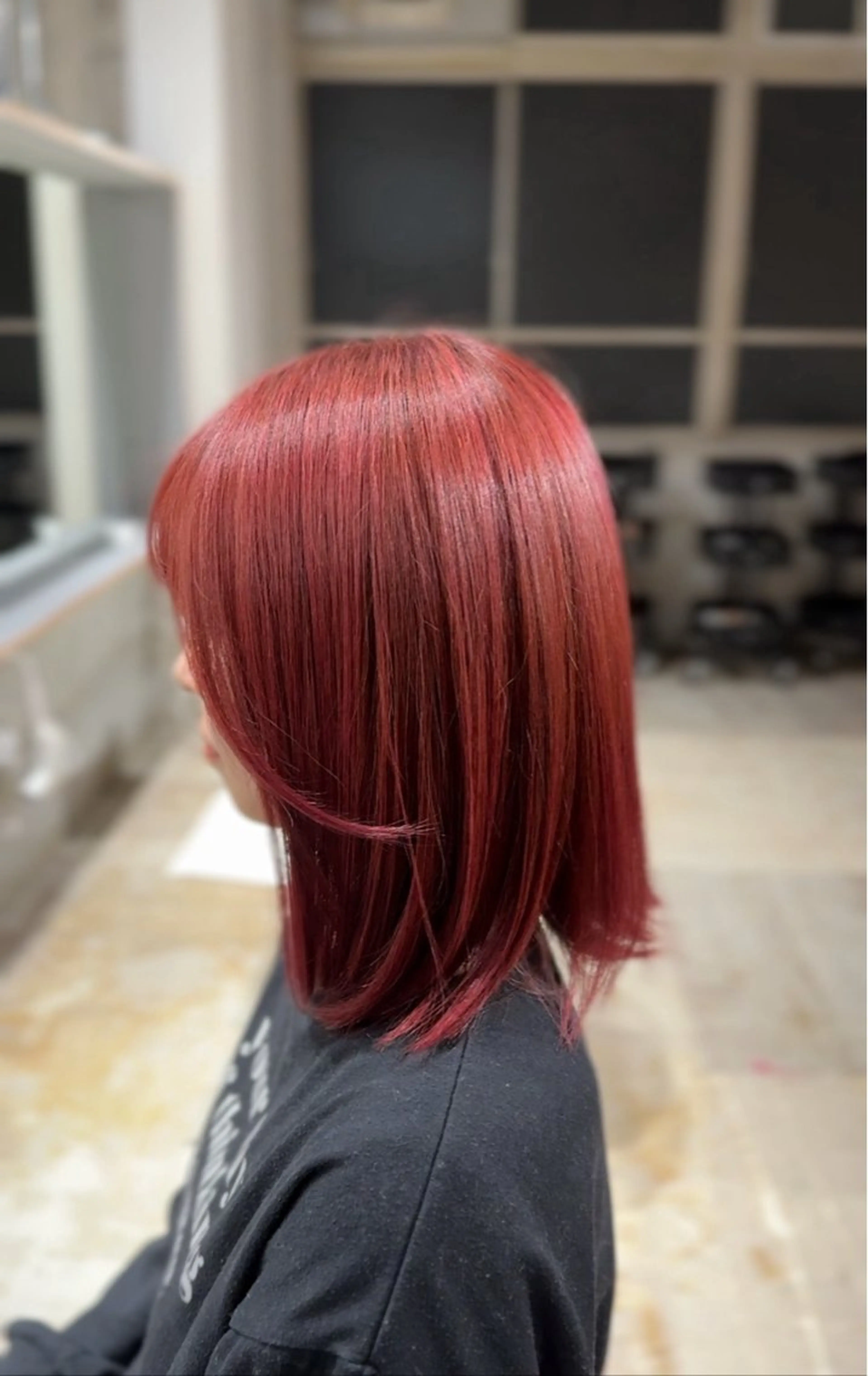 ミディアム カラー ヘアカラー 玉置 七海のヘアスタイル