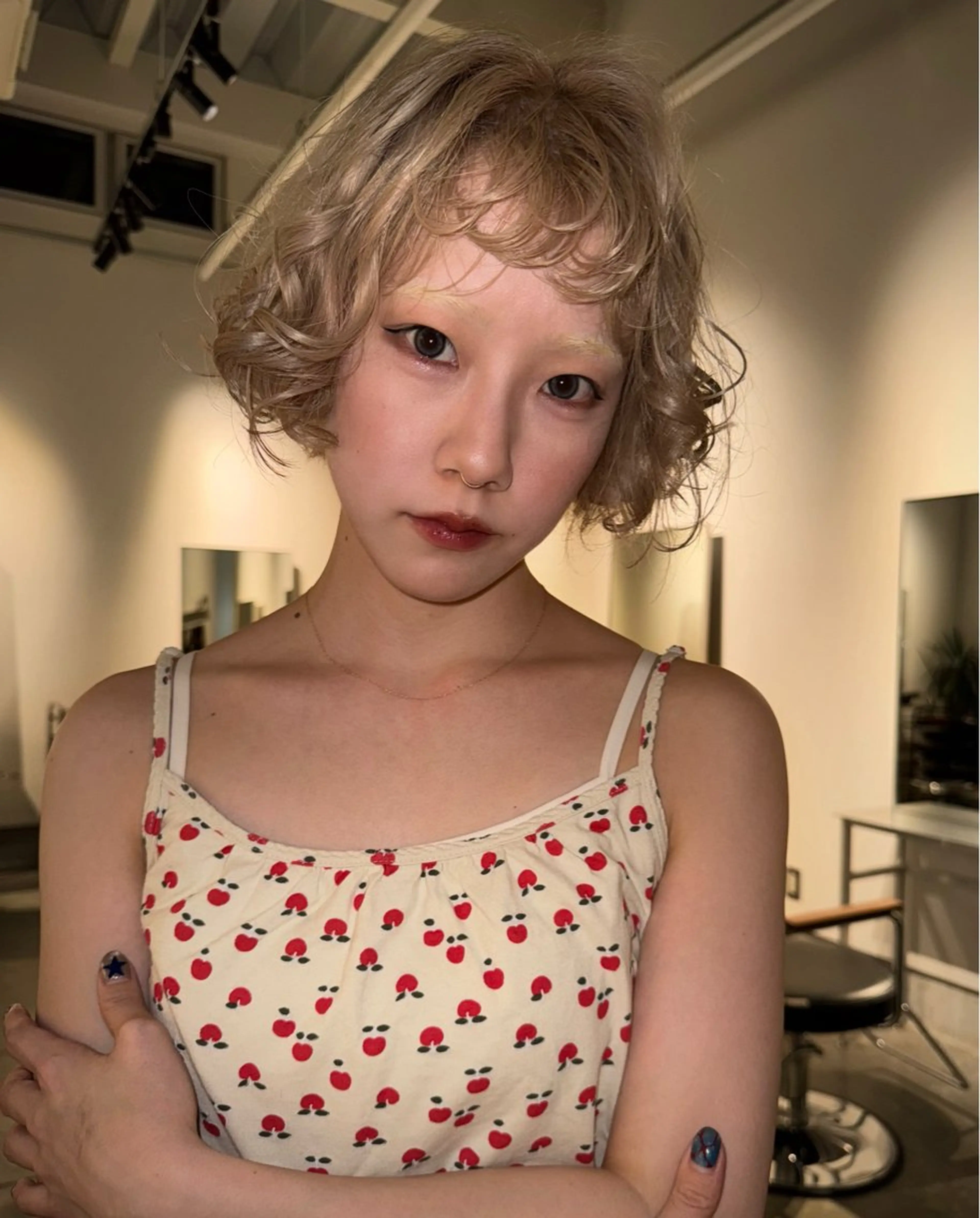 ショート カラー ヘアカラー 佐久間 一稀のヘアスタイル