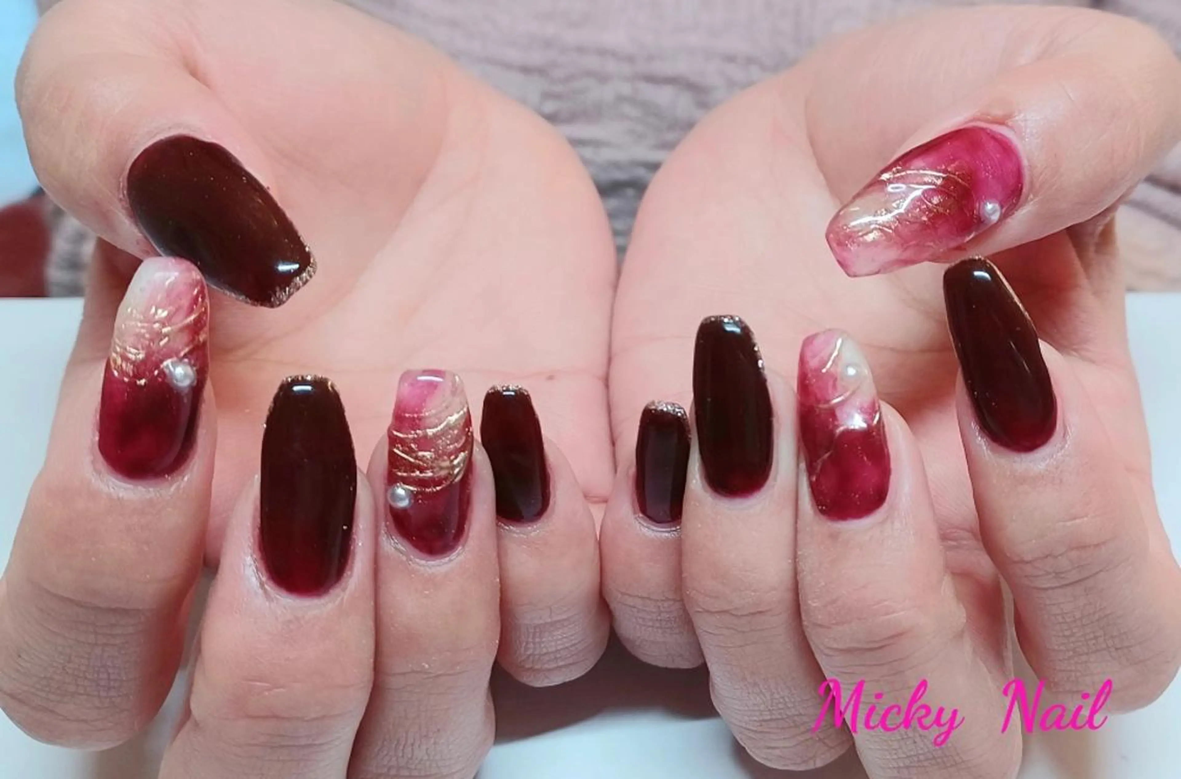 ネイル ボルドー Micky nail chikushinoのその他イメージ