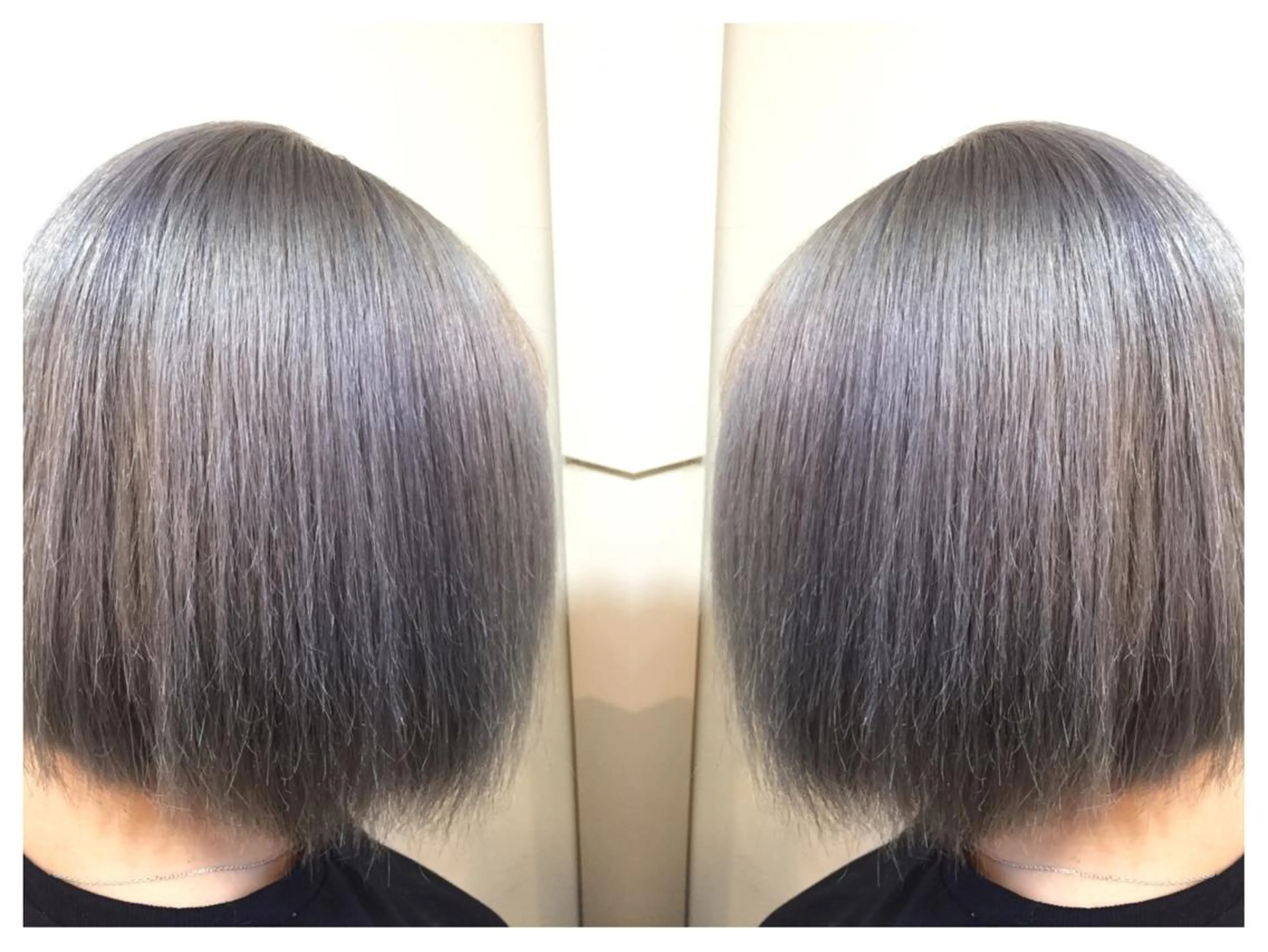 ミディアム カラー シルバー ヘアカラー 髪質改善/痛ませ ないカラー/西村航大のヘアスタイル