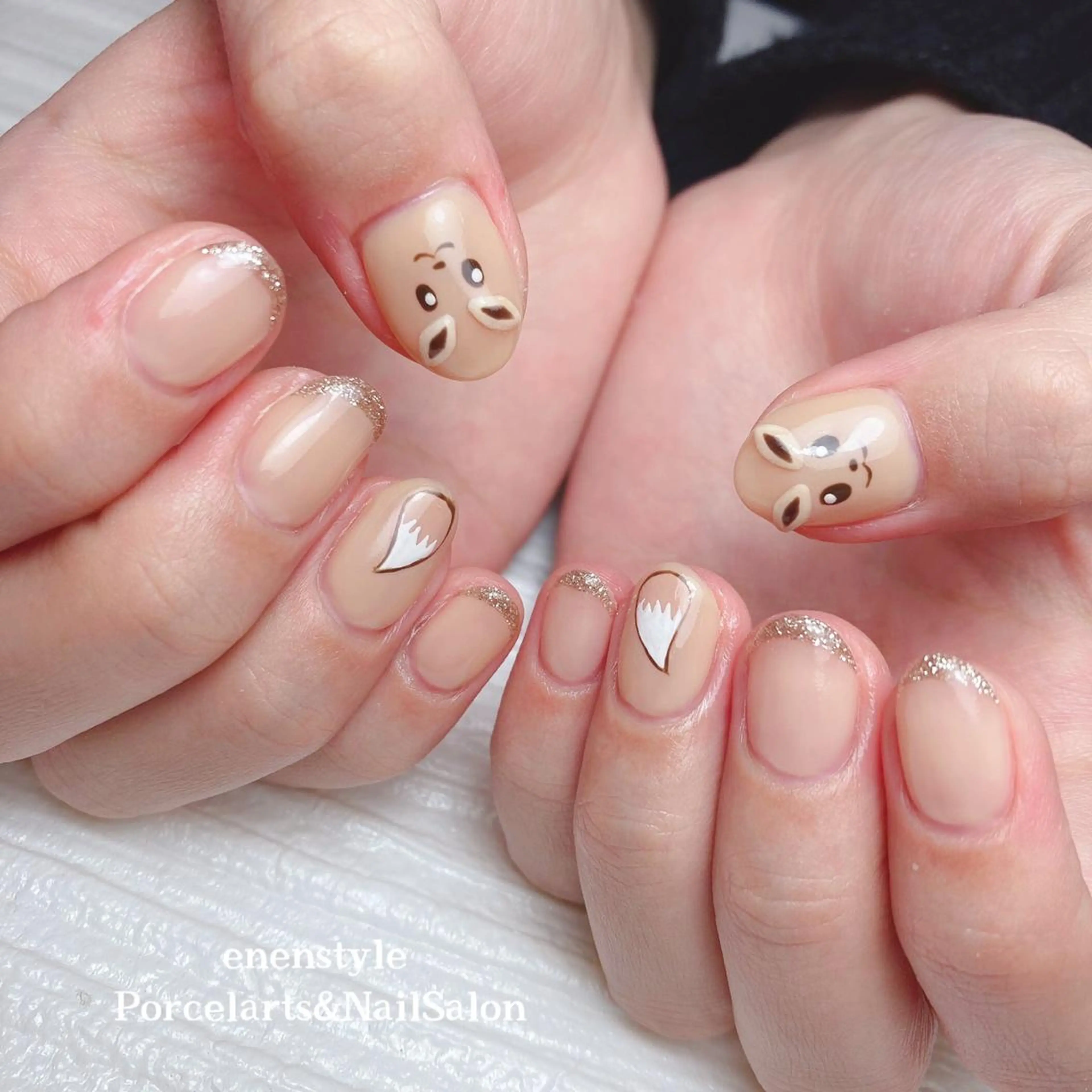 ミディアム ネイル 👑enen style👑のネイルデザイン