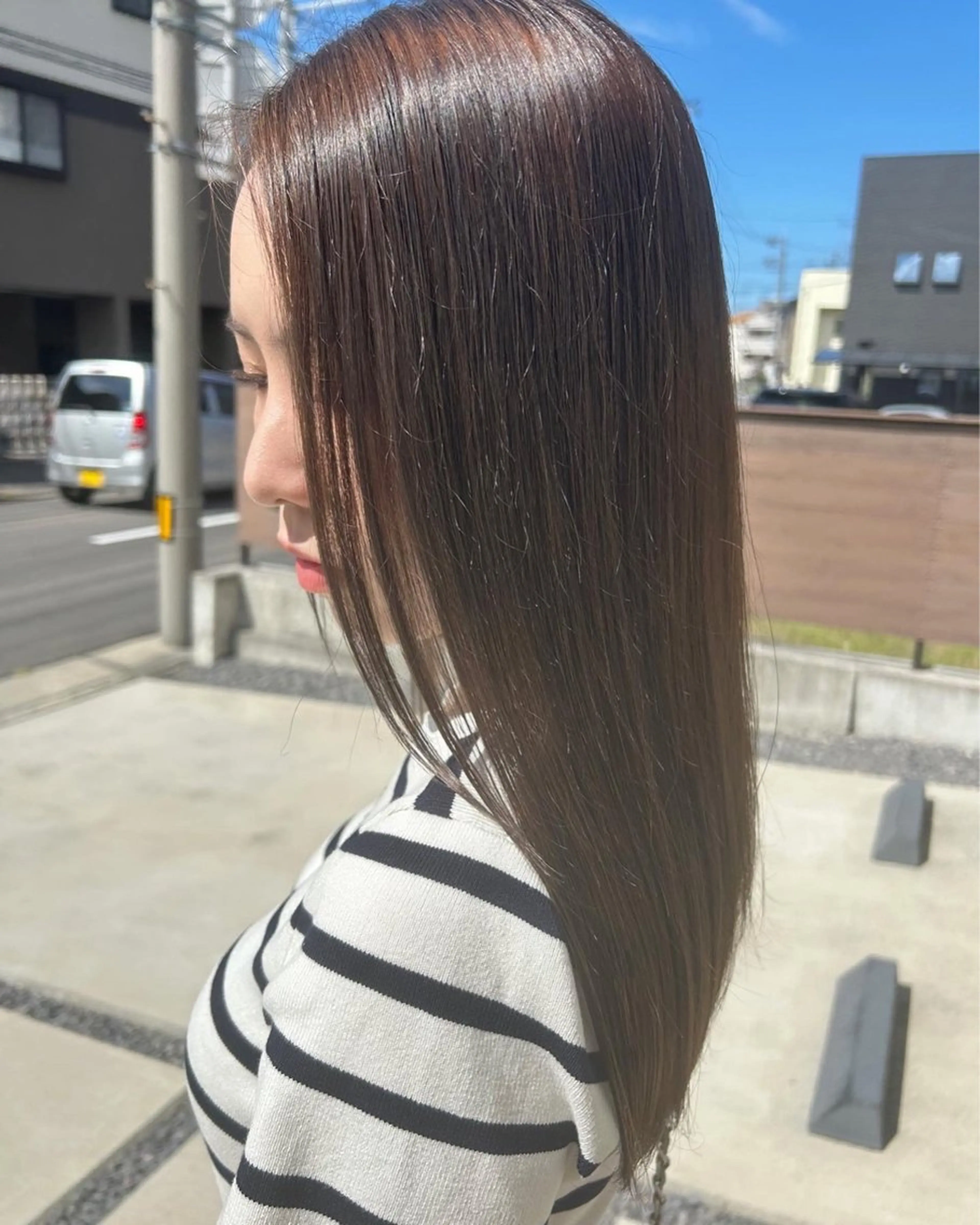 ミディアム ayumi ／透明感カラーのヘアスタイル