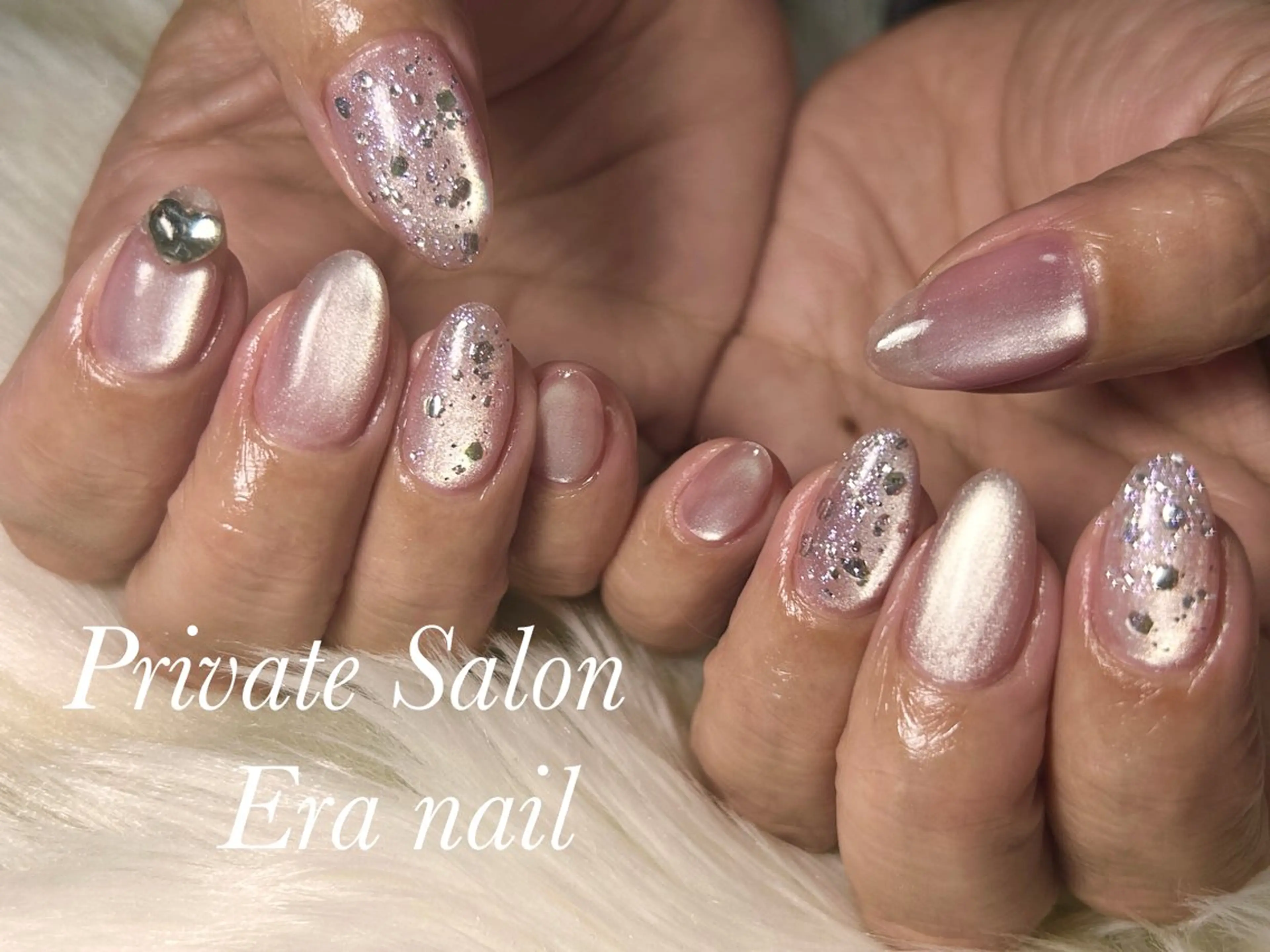 ネイル マグネットネイル ハンドネイル Era nailのネイルデザイン