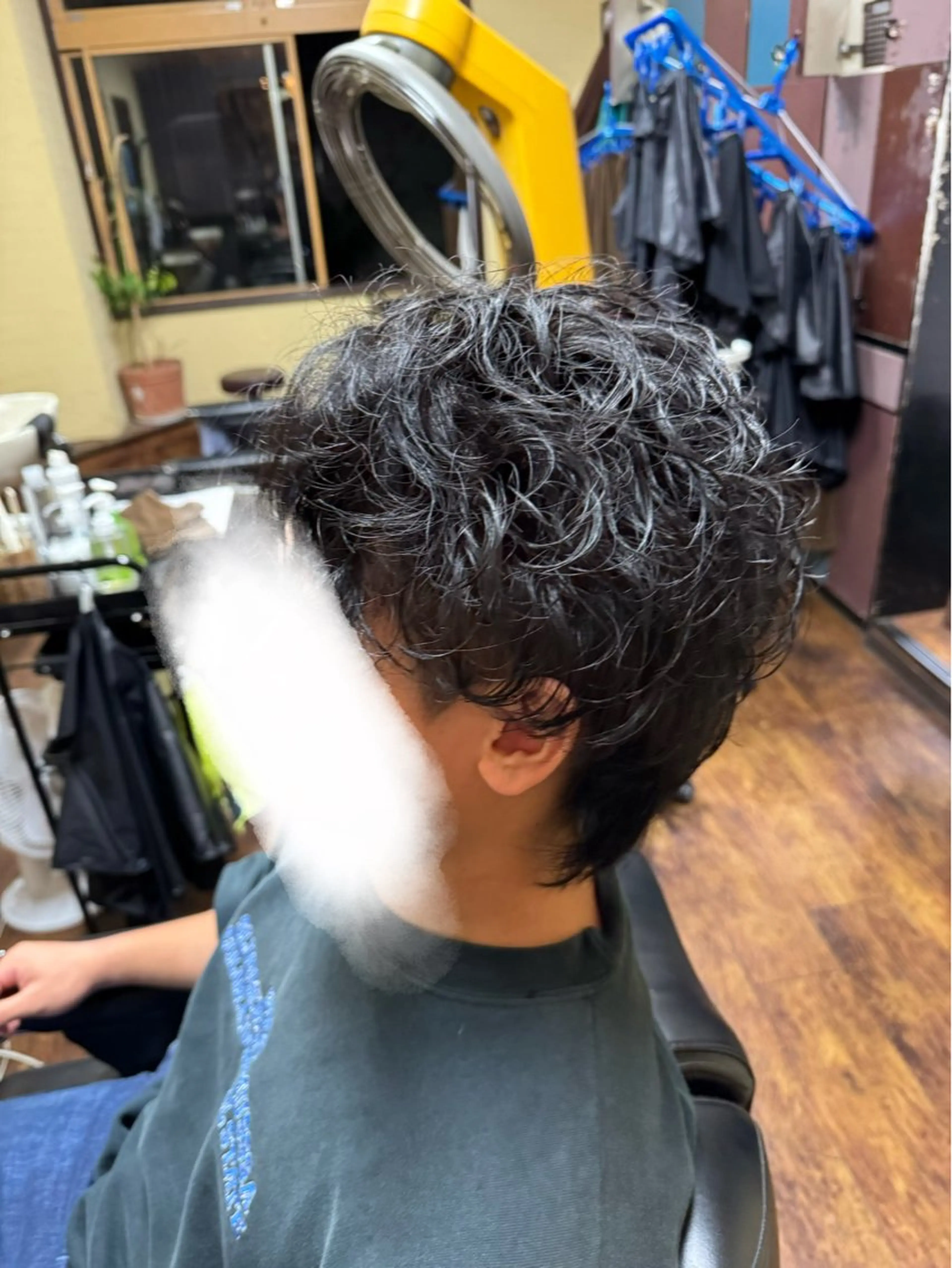 ミディアム ミディアムパーマ カット パーマ 中島 視温のヘアスタイル