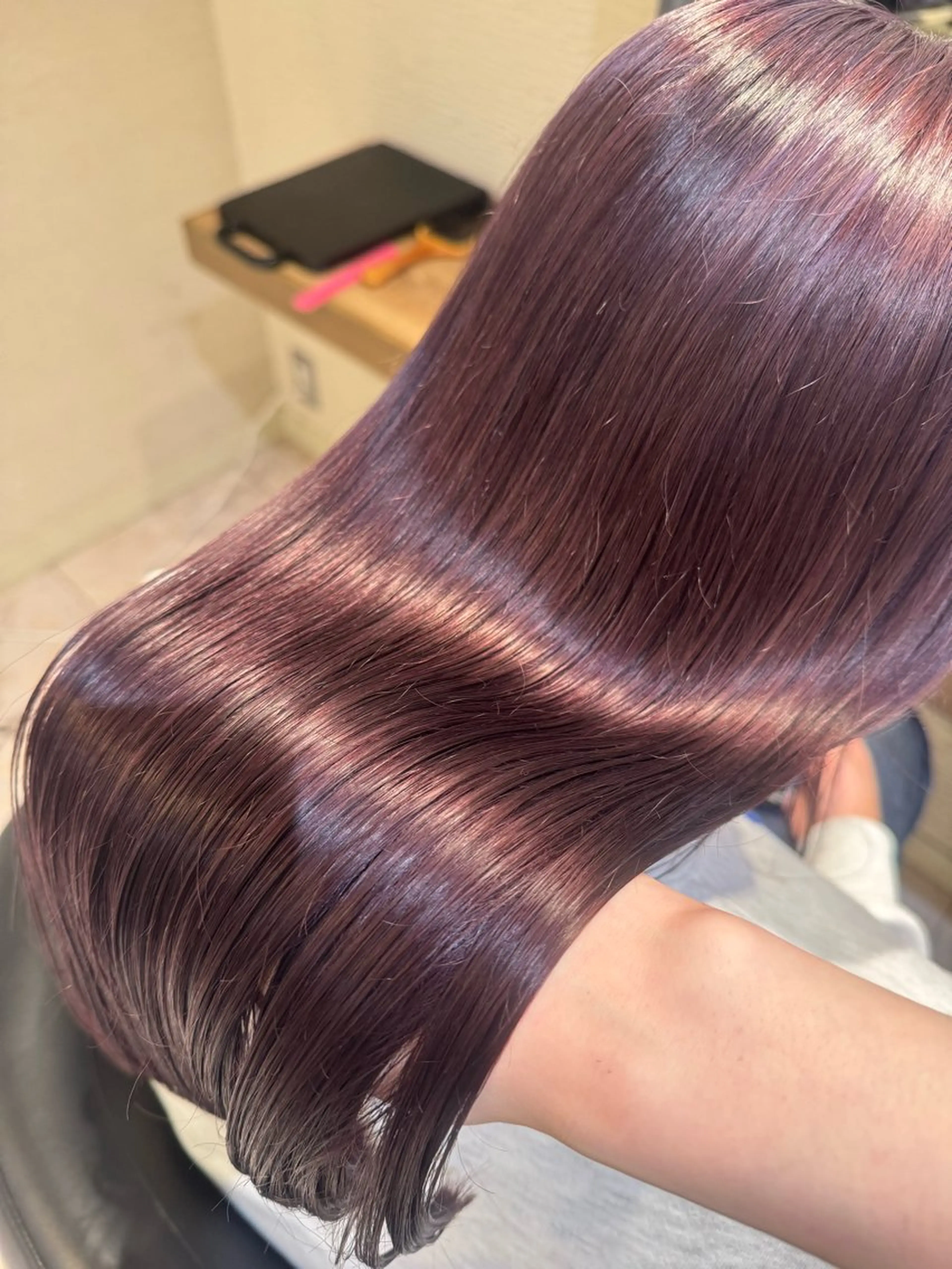 ロング カラー カット ヘアカラー さら艶レイヤーカット 🩶Suzuneのヘアスタイル