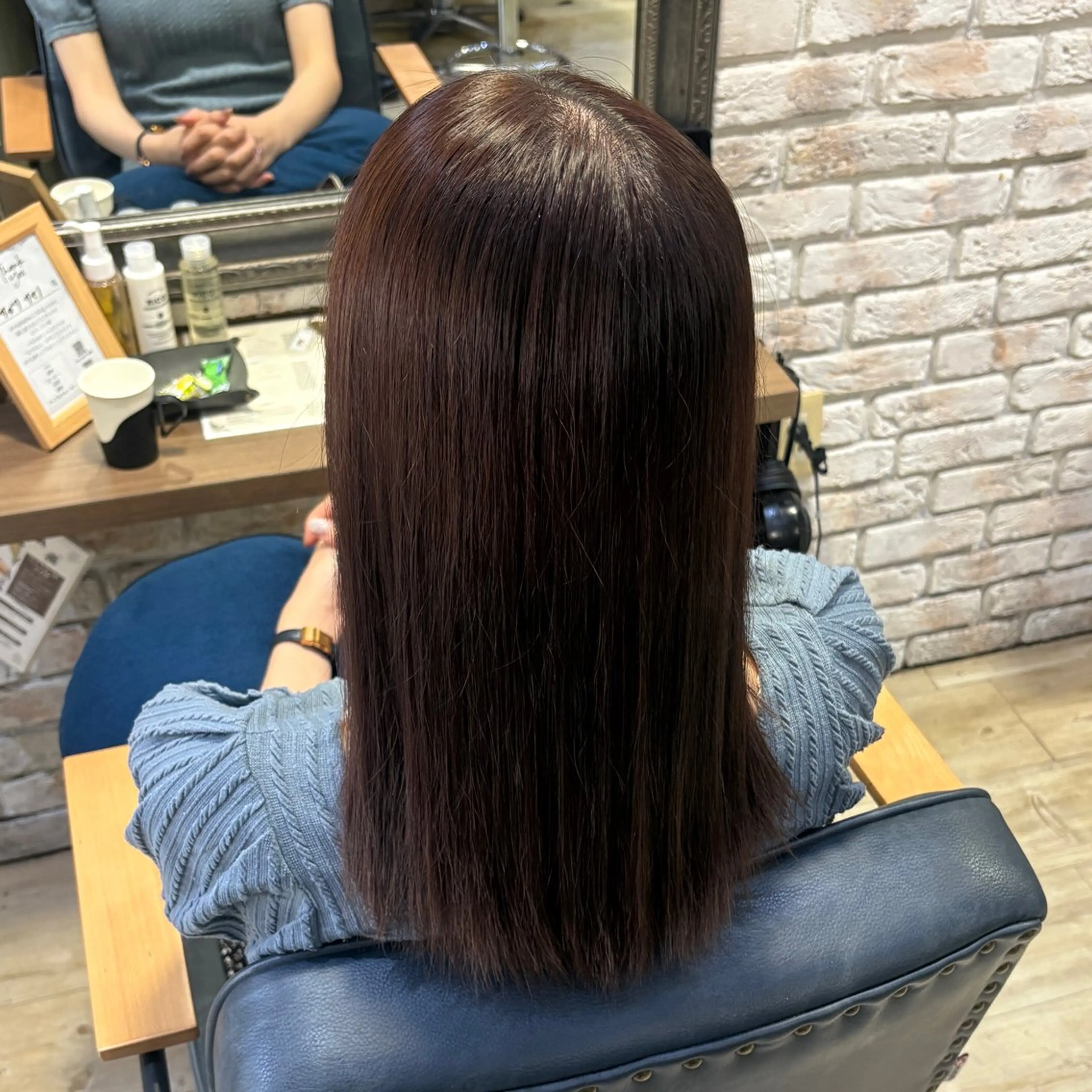 セミロング カラー 髪質改善/縮毛矯正 💜COCORO💜のヘアスタイル