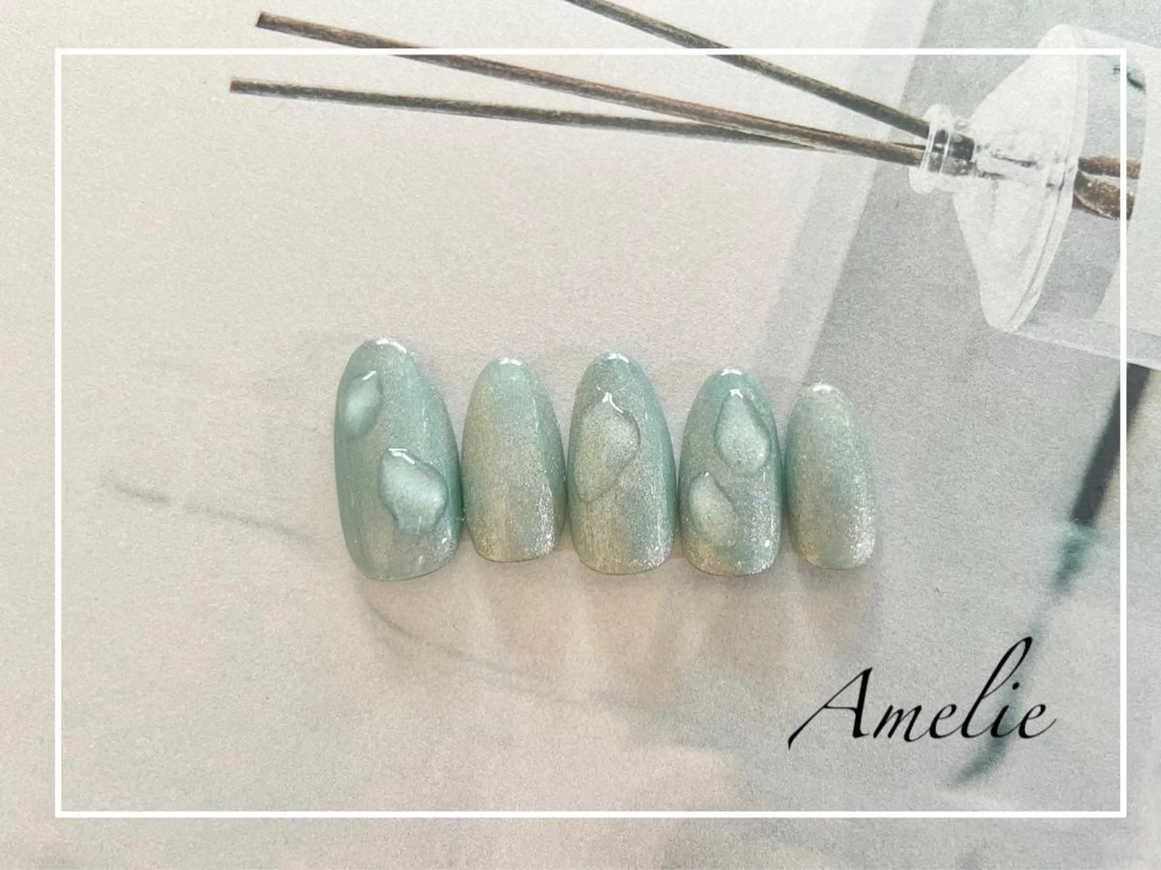 ネイル ジェルネイル マグネットネイル ハンドネイル yo koのネイルデザイン