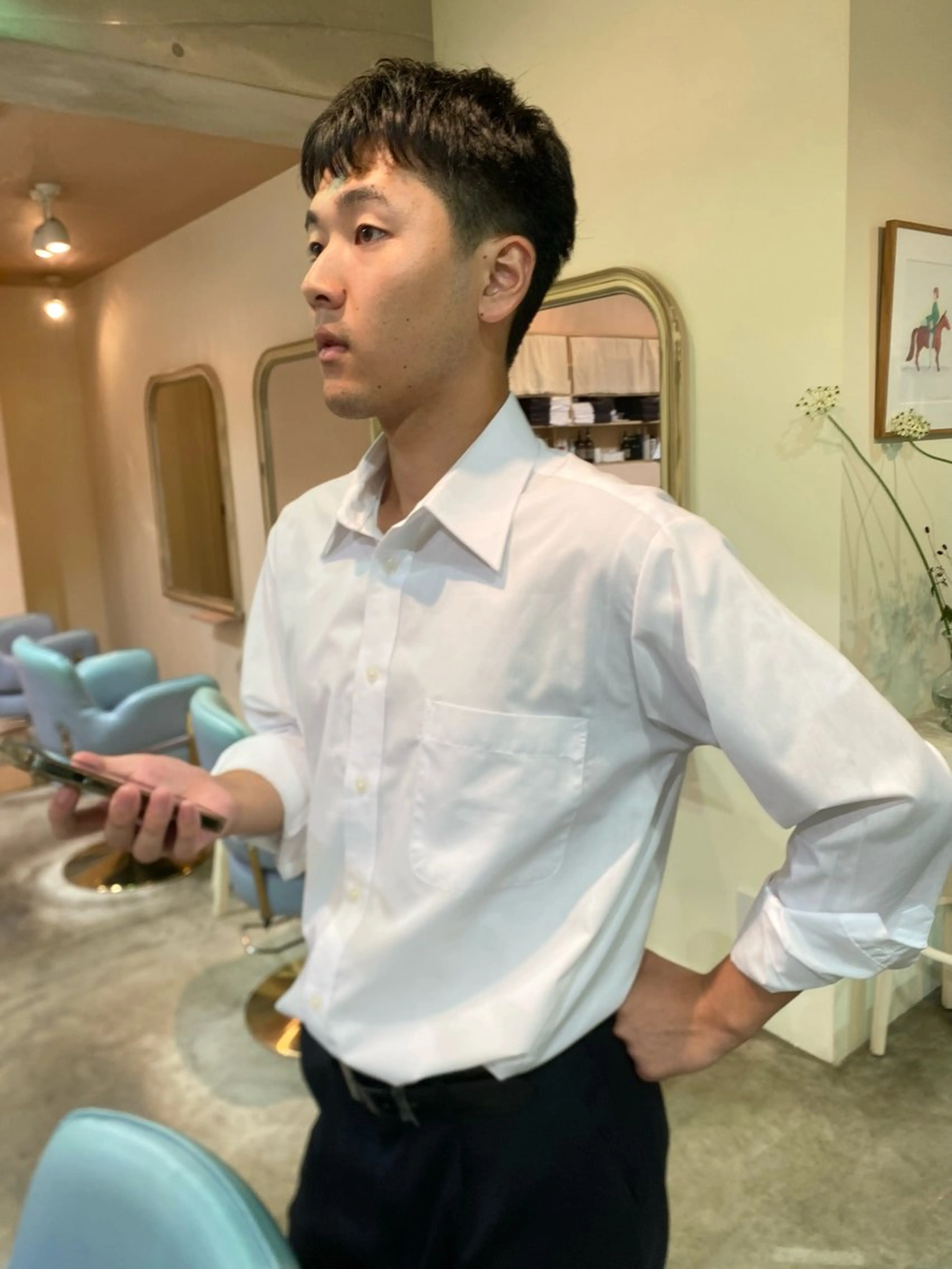 メンズ miumiu/恵比寿 カットモデル募集のヘアスタイル