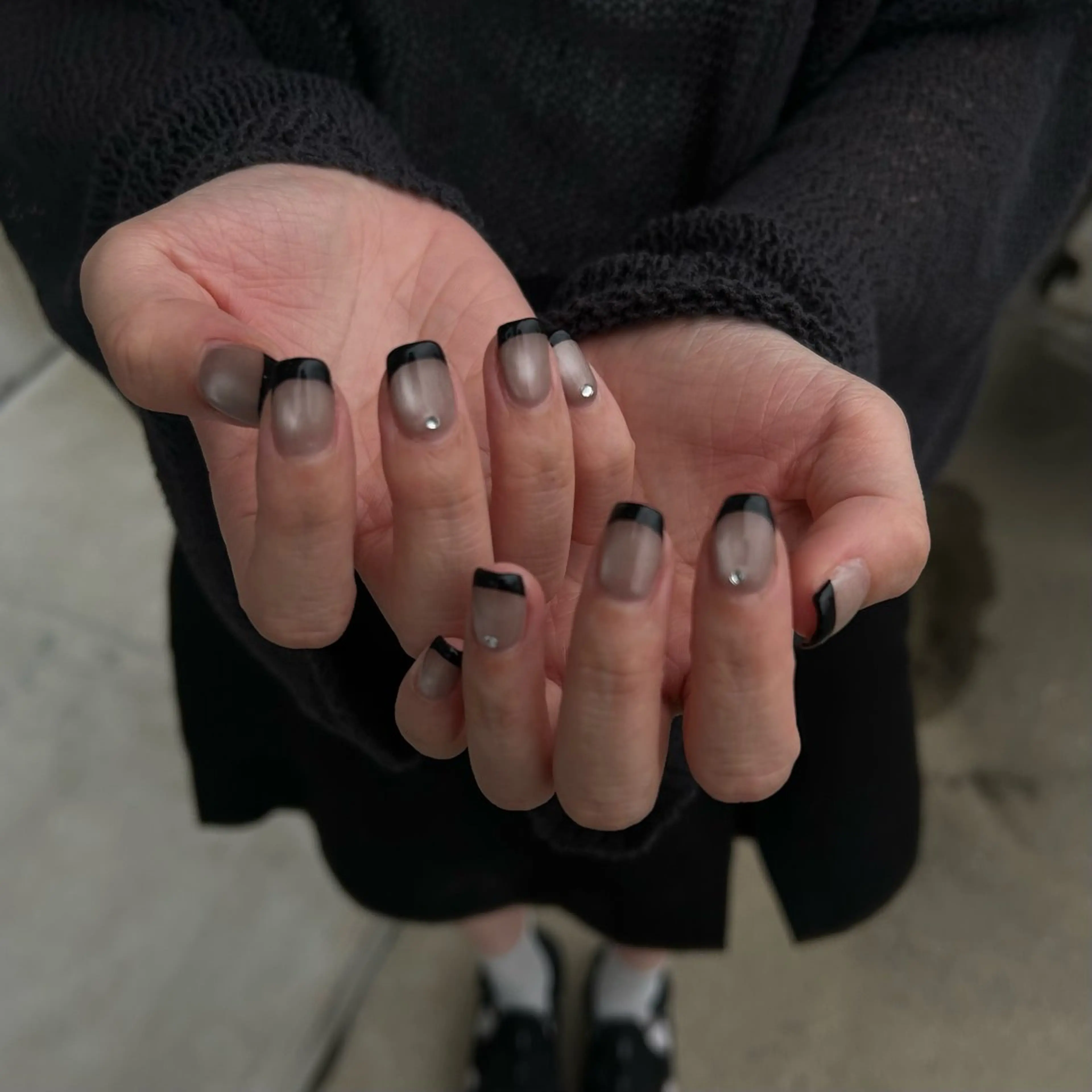 ネイル フレンチネイル マグネットネイル SKY nail&eye所属・se rinaのネイルデザイン