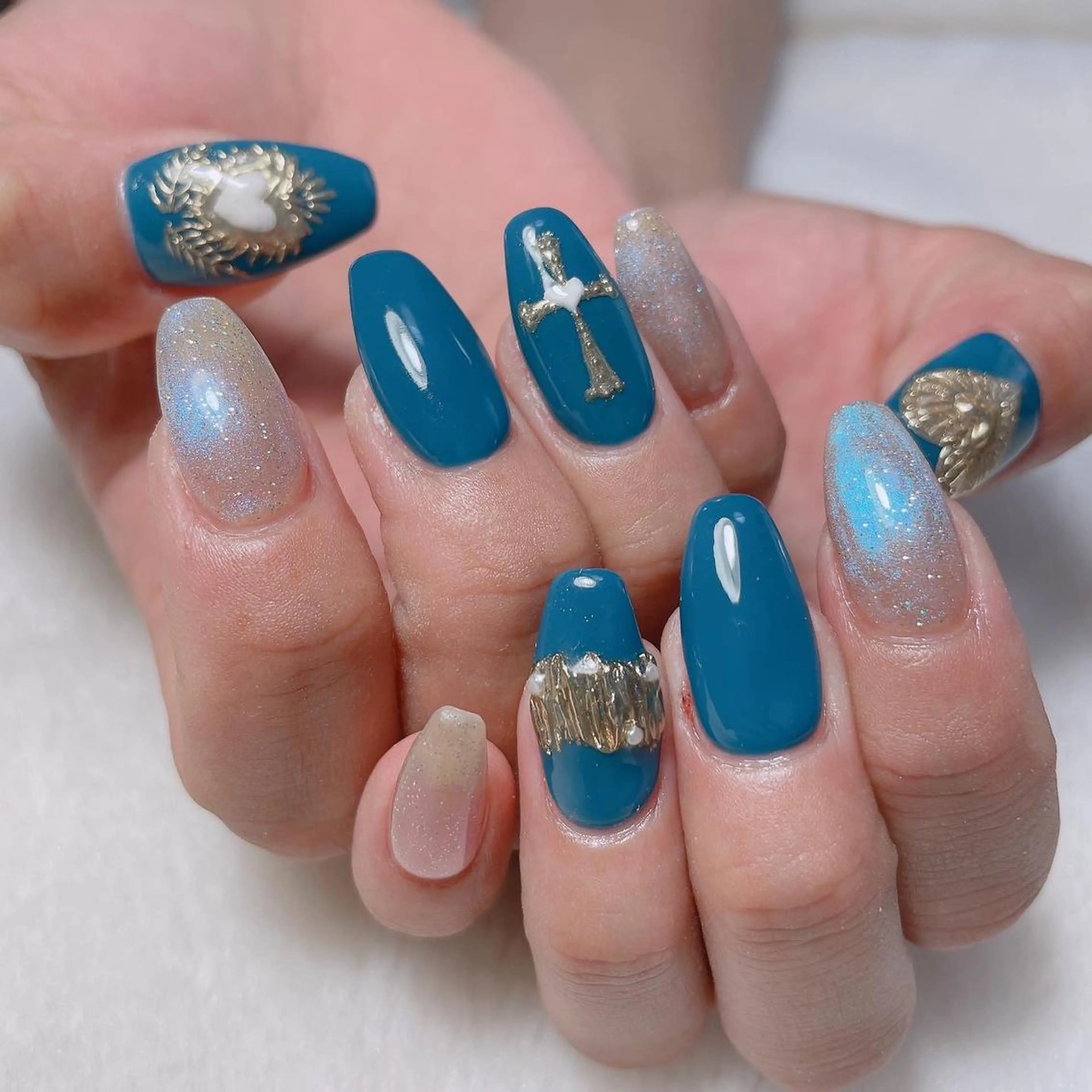 ネイル アートネイル ミラーネイル ハンドネイル kipinail 川﨑えりかのネイルデザイン