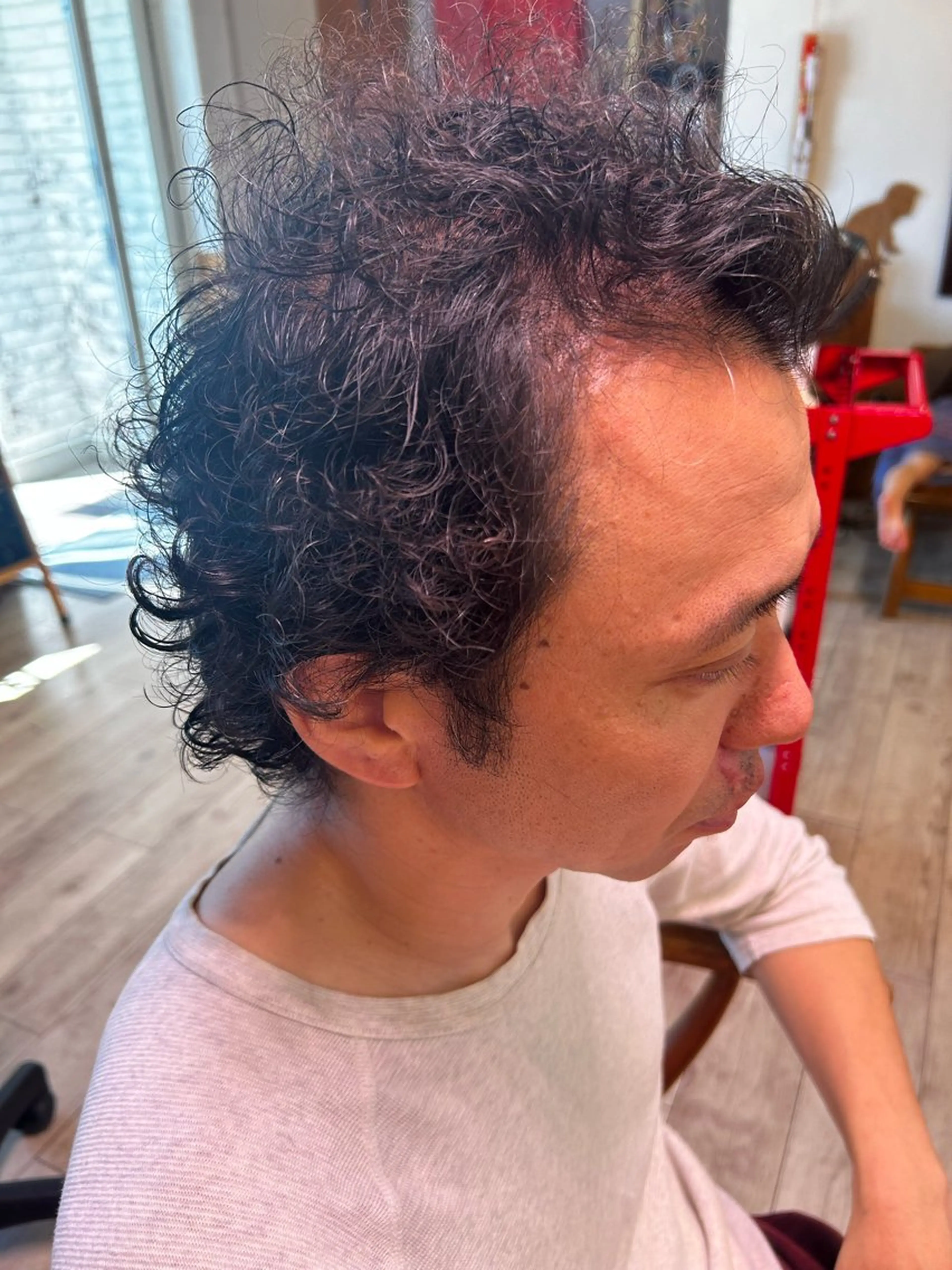 ショート パーマ メンズ 若松 絵美のヘアスタイル