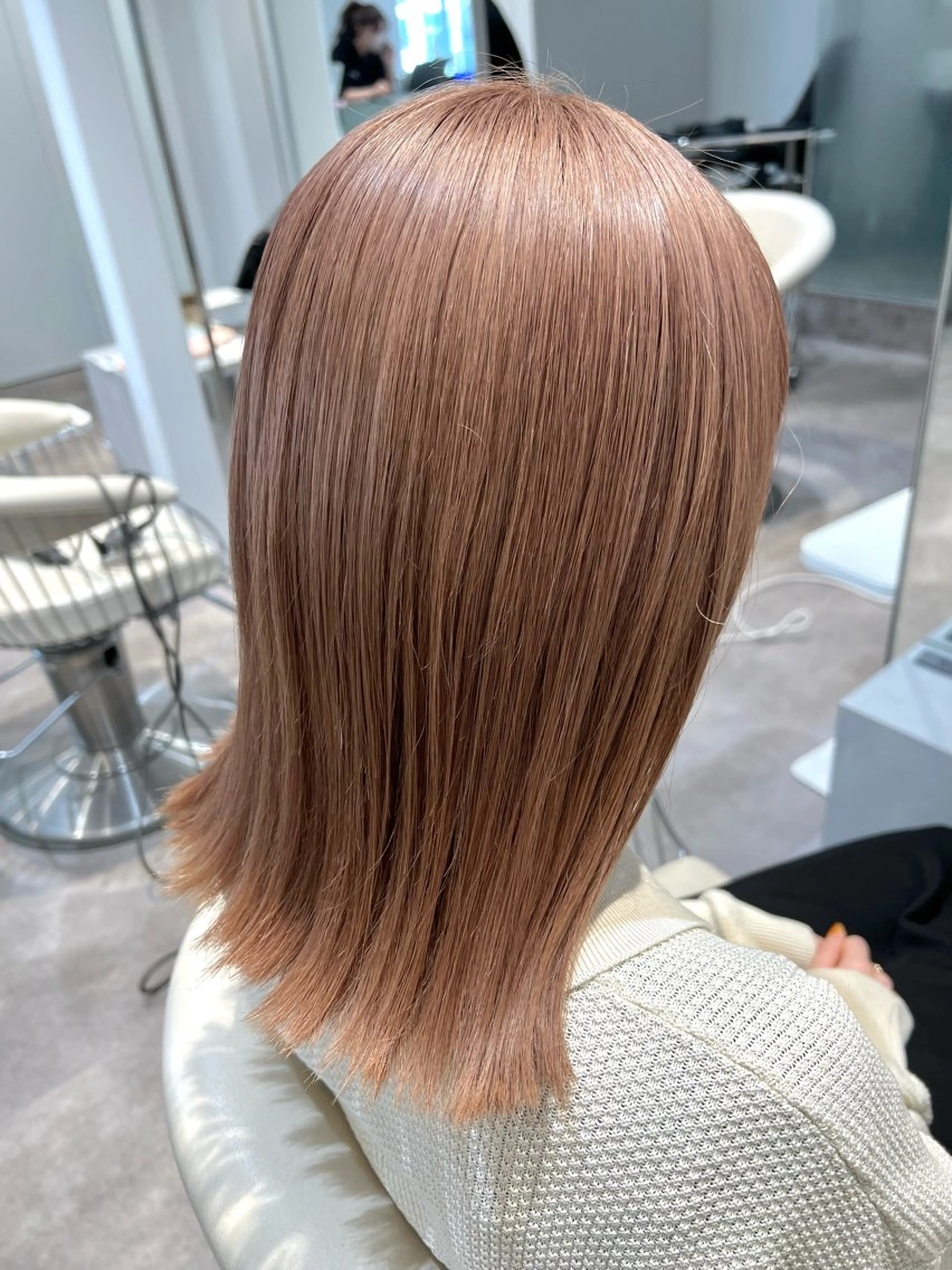 ミディアム カラー ベージュカラー ミルクティーベージュ 💎透明感カラー特化 💎TAISEIのヘアスタイル