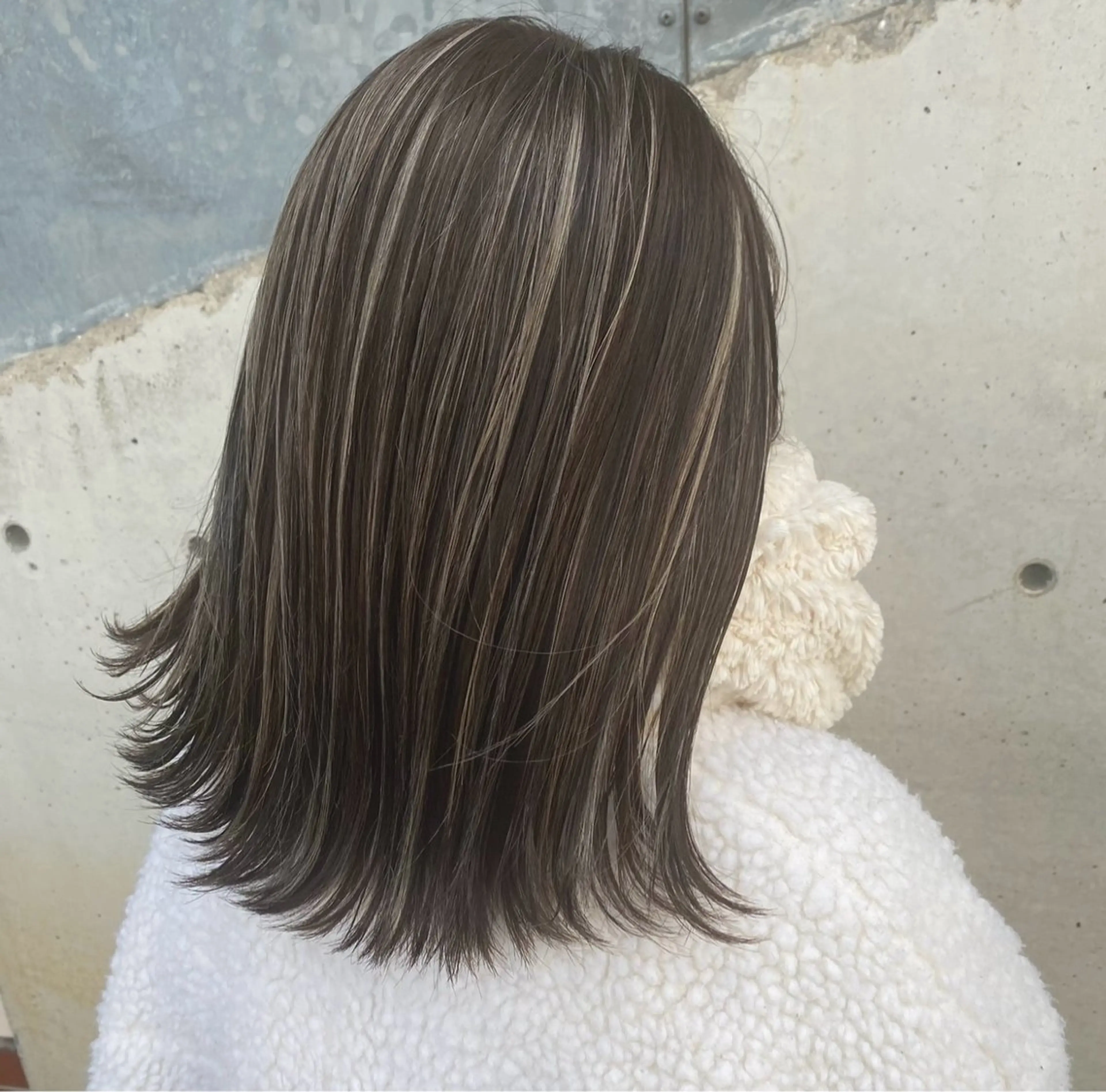 ミディアム カット ヘアカラー NENE🌿ブリーチ 無しダブルカラーのヘアスタイル