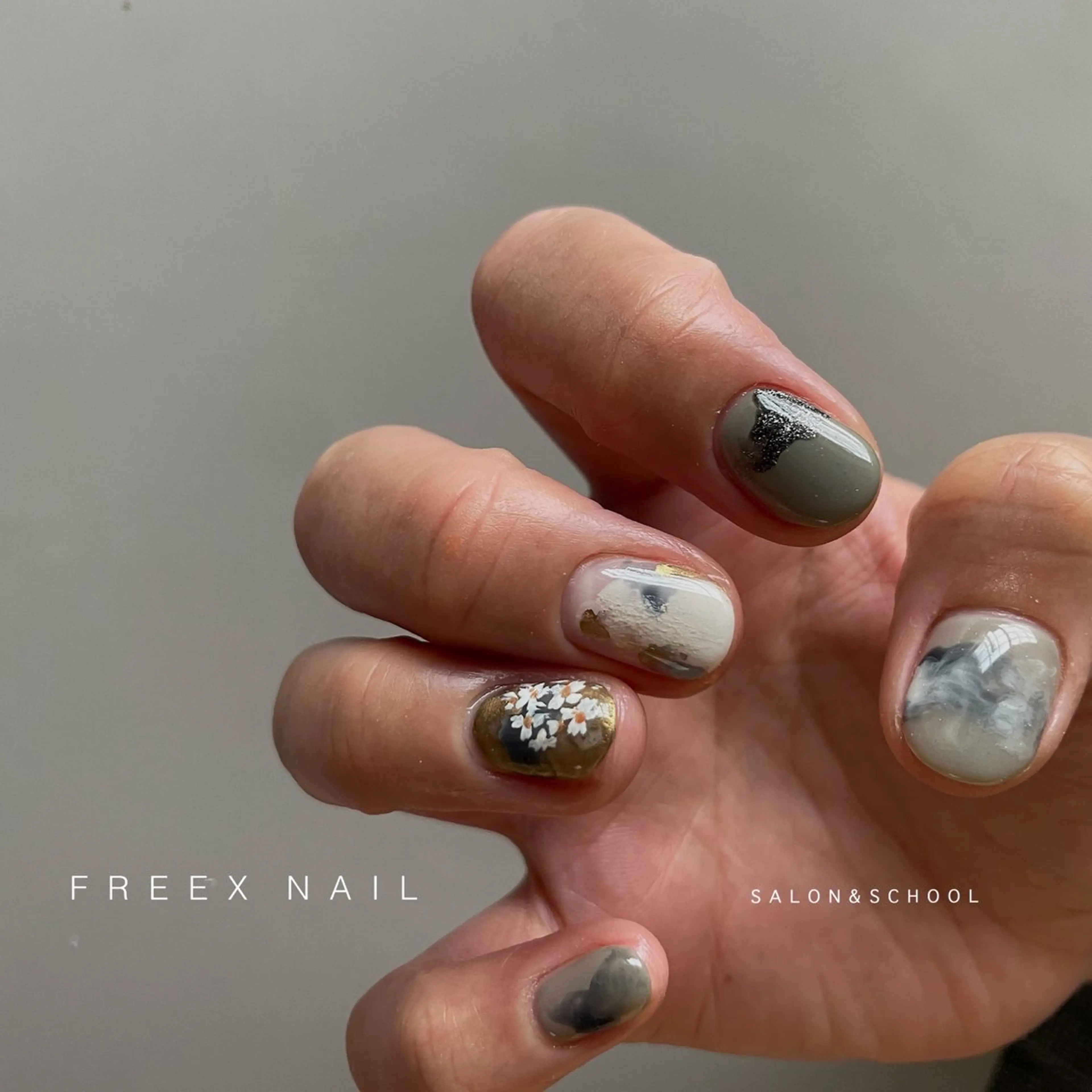 ネイル ハンドネイル ハンドケア freex nail /ニュアンス/個性派のネイルデザイン