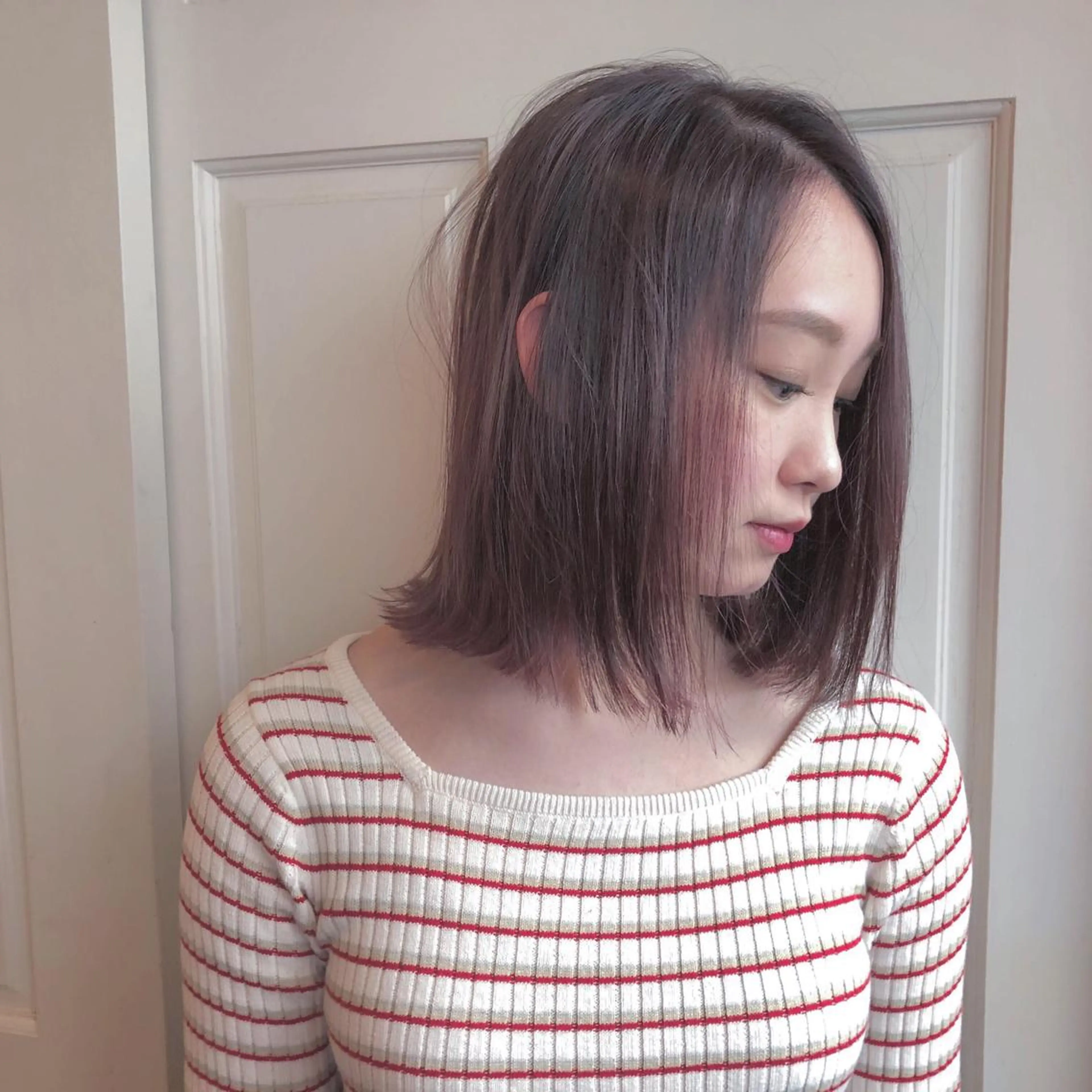 ミディアム カット ヘアカラー トリートメント 🌸ハイトーン 新田 廉 🌸のヘアスタイル