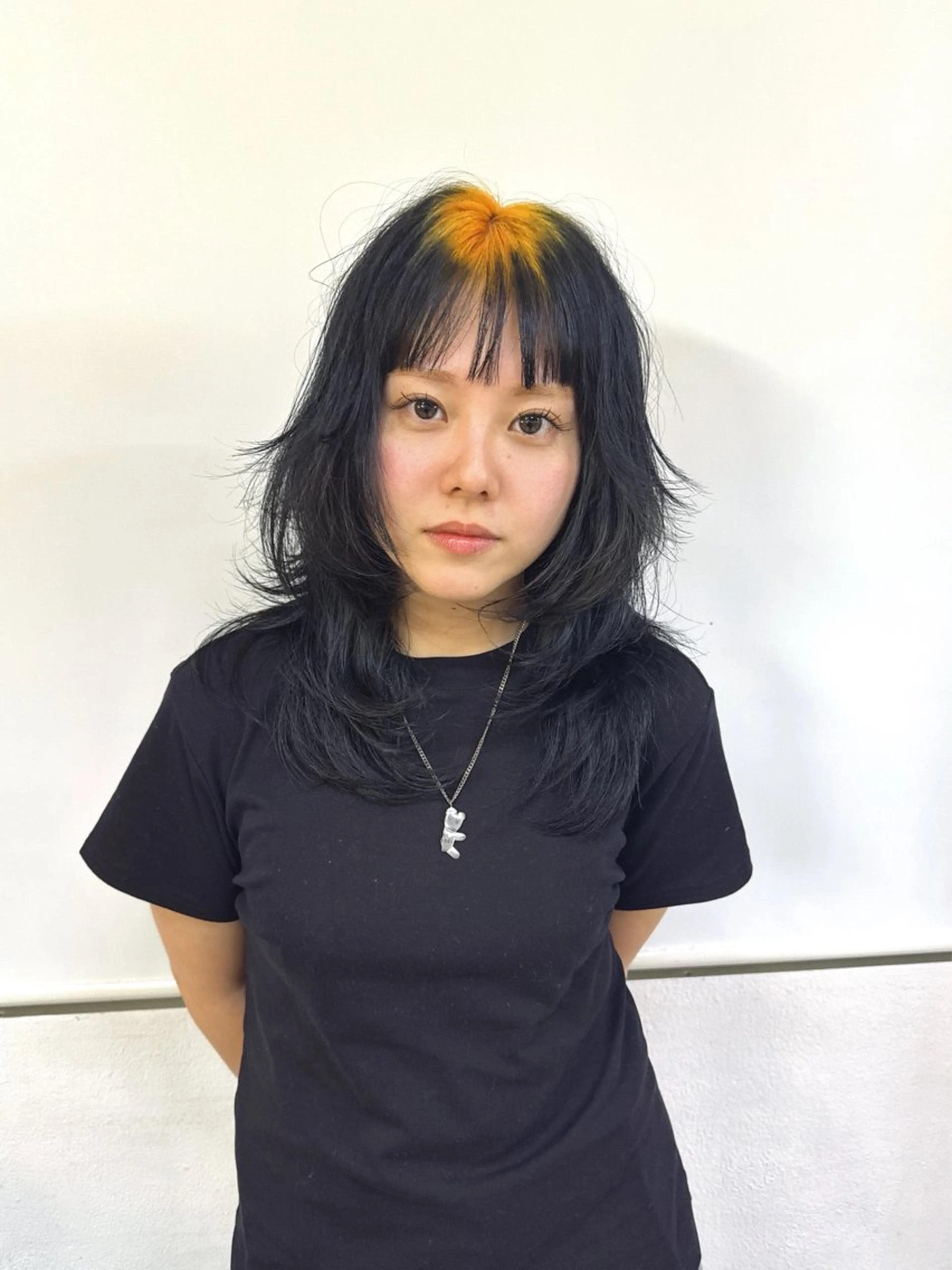 セミロング カラー カット ヘアカラー トリートメント ウルフレイヤー エクステ/kokiのヘアスタイル