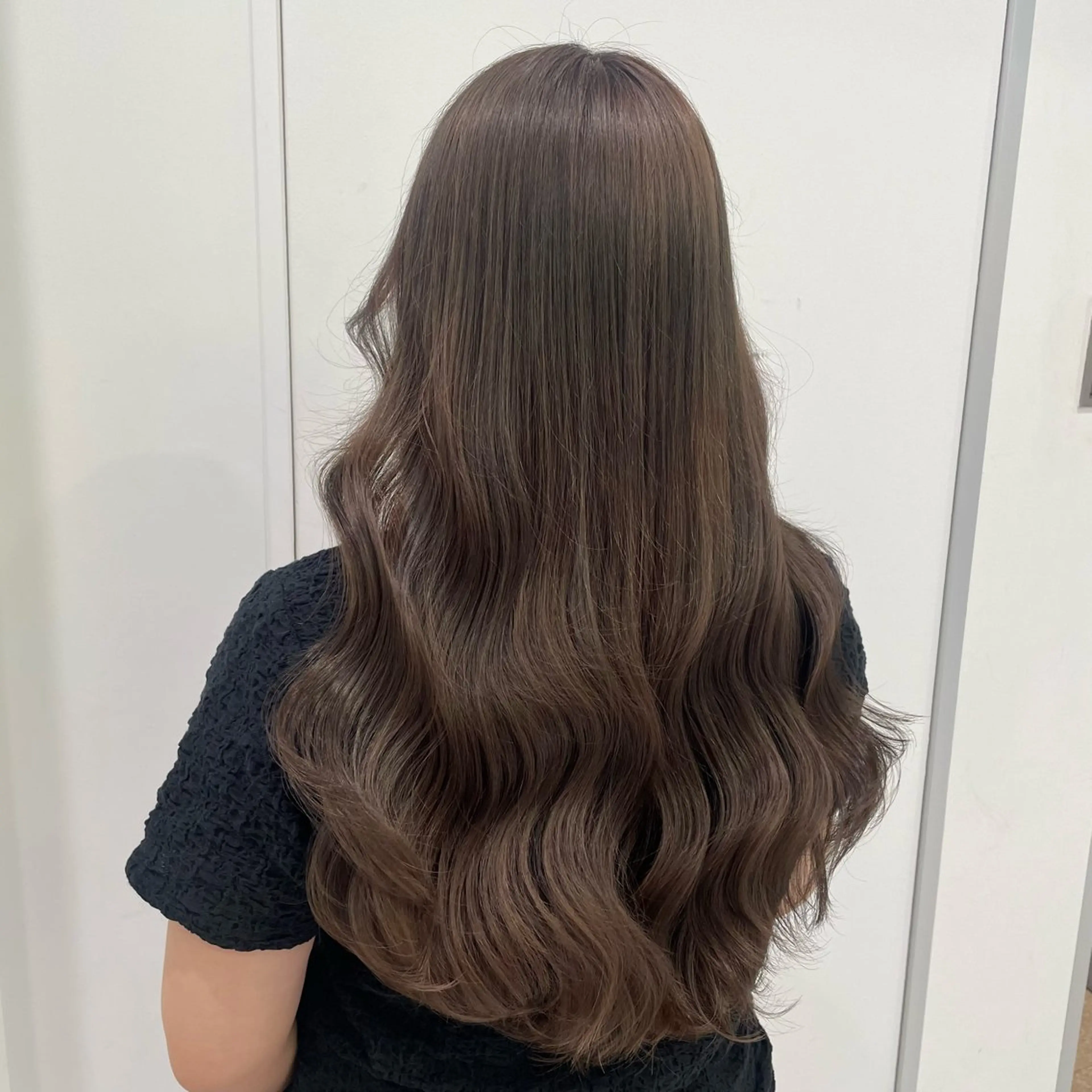 セミロング カラー 大人っぽ♡上品な暖色 ♡ブリーチなし♡のヘアスタイル