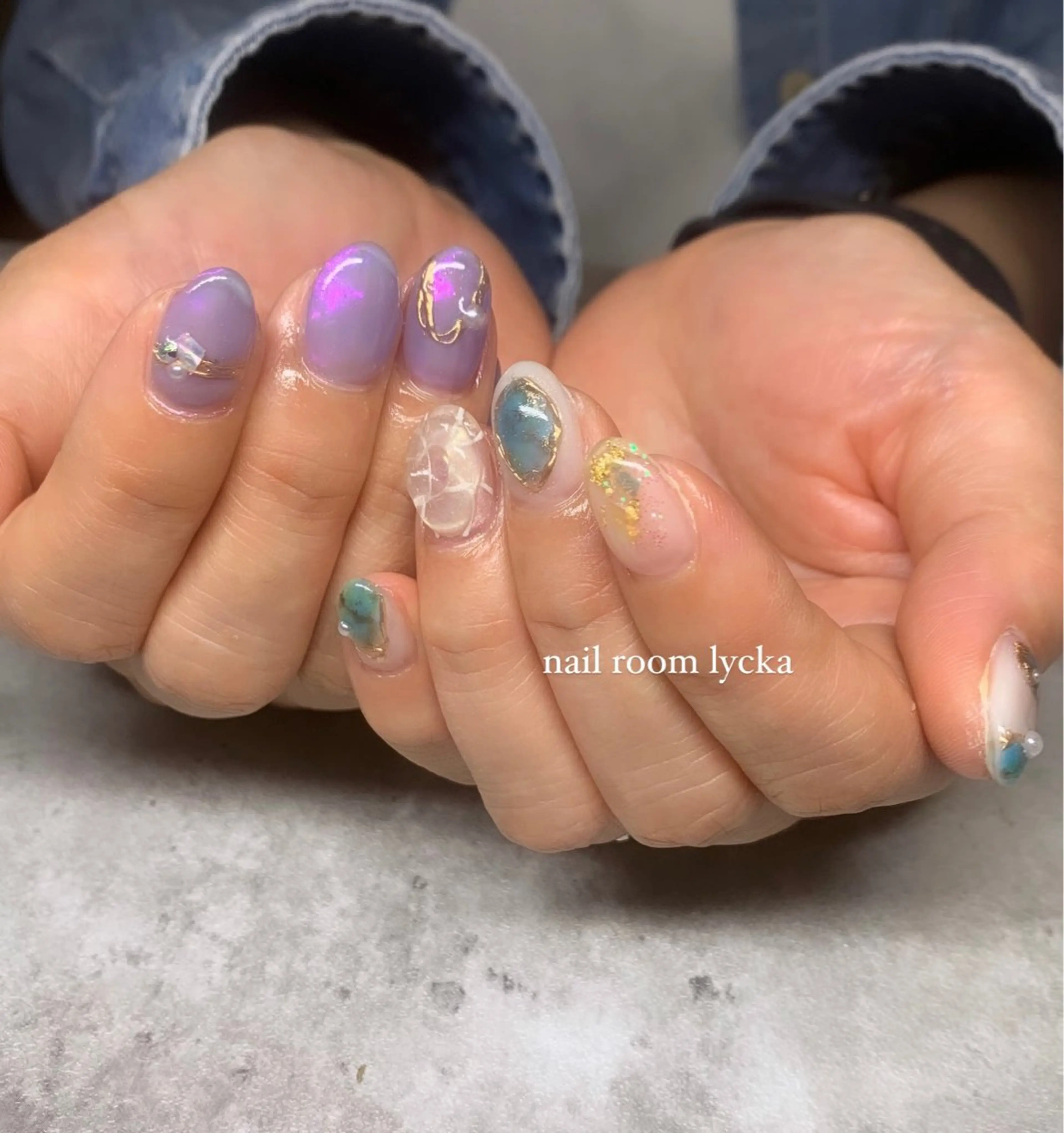 ネイル ﾈｲﾙﾙｰﾑﾘｯｶ 𝐦𝐚𝐲𝐮のネイルデザイン