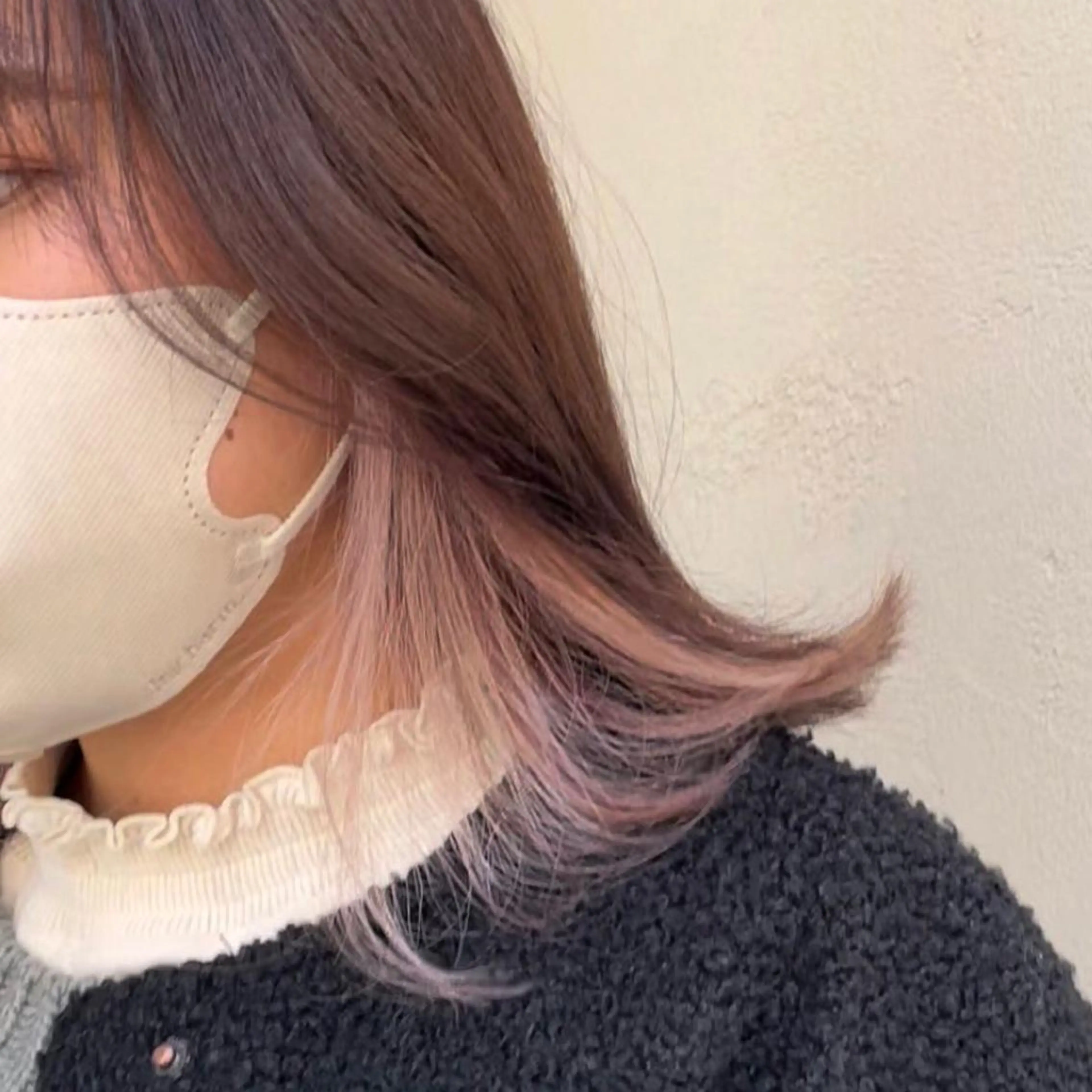 ミディアム マホ/日吉/髪質改善 /レイヤー/ガーリーのヘアスタイル