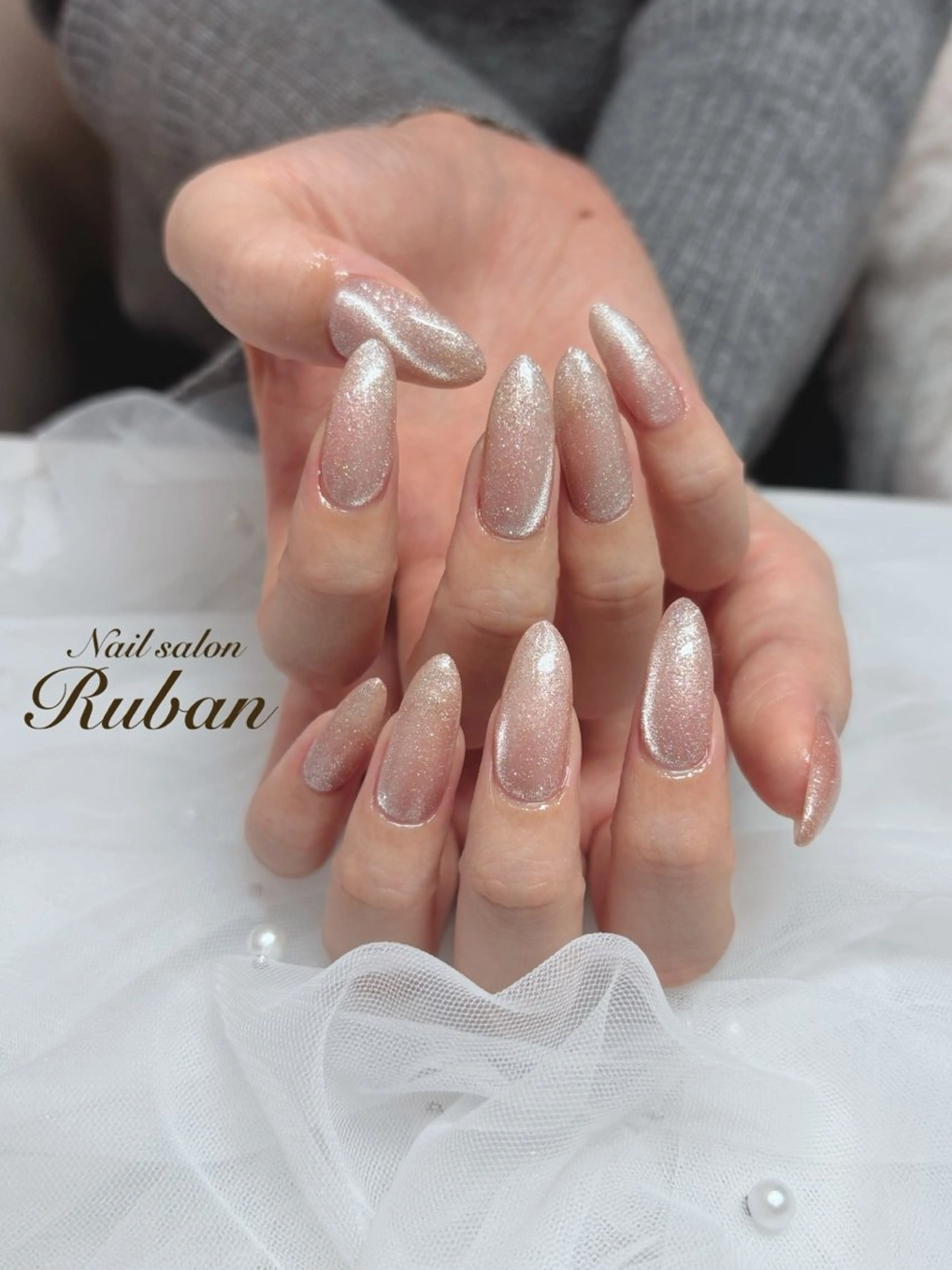 ネイル フラッシュネイル マグネットネイル Nail salon Rubanのネイルデザイン