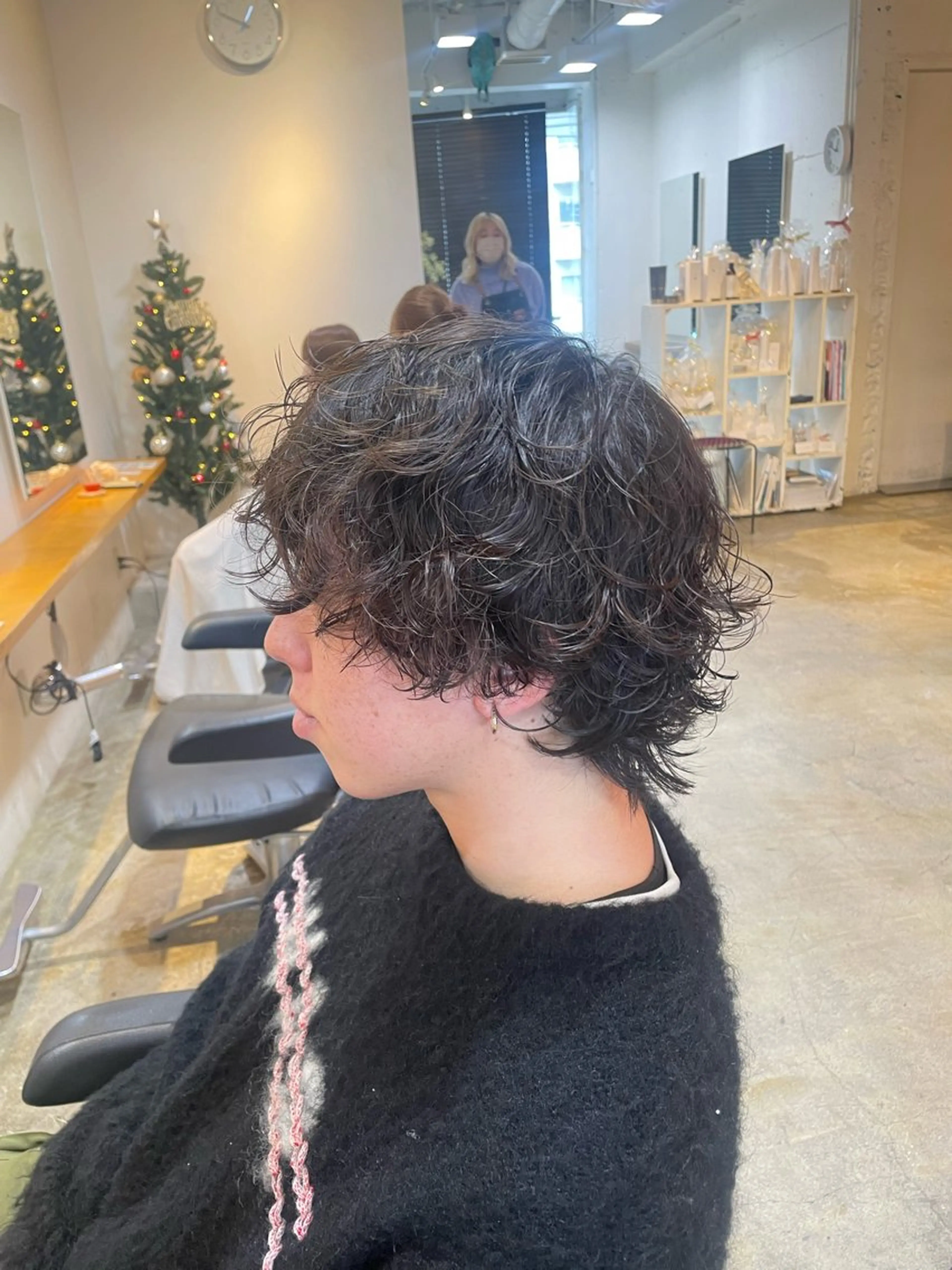 ミディアム パーマ メンズ 韓国ヘア/wカラー レイヤー/RIN🎀のヘアスタイル