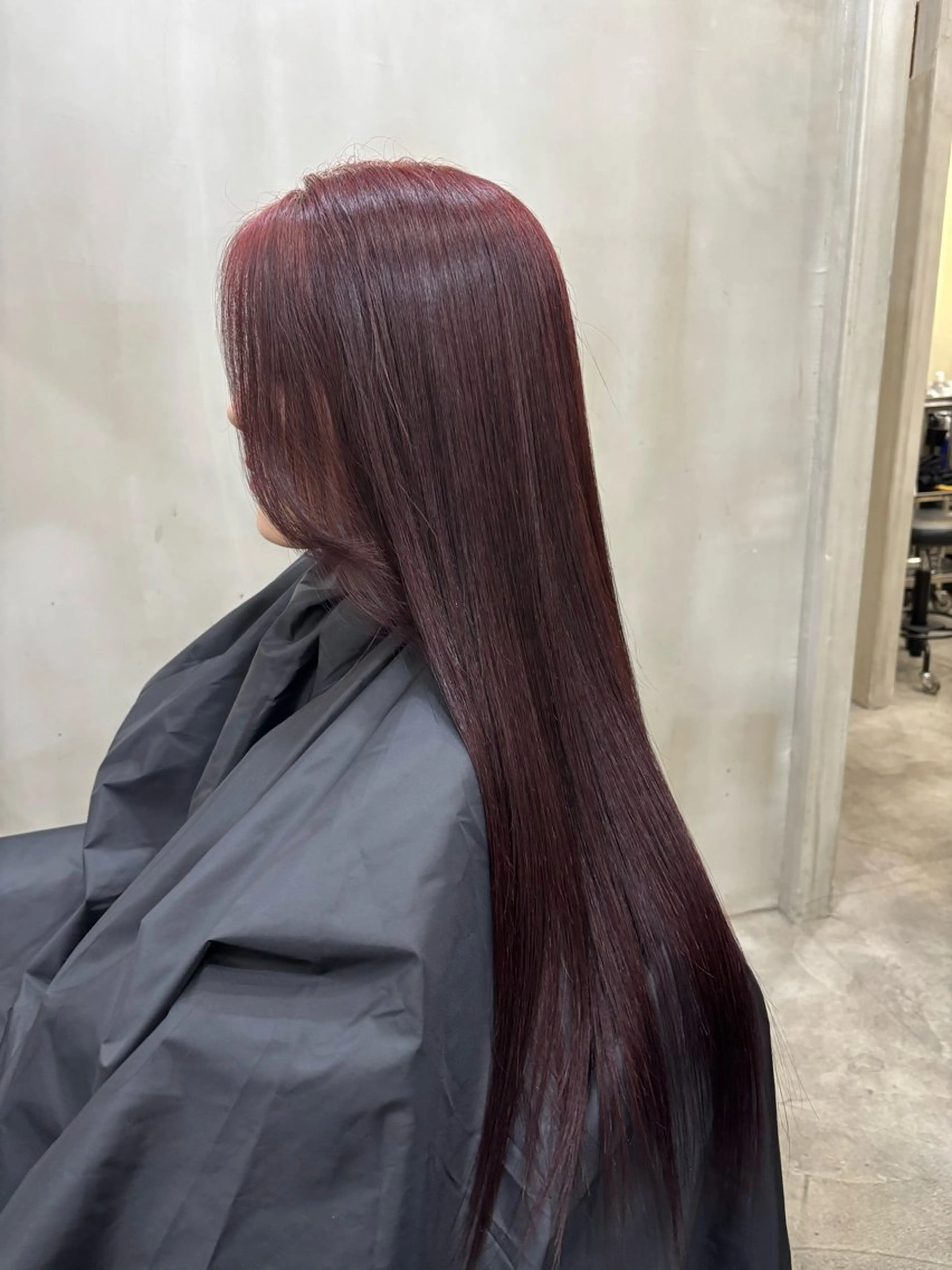 ロング カラー レッドカラー ヘアカラー 中園康 /カラー/ブリーチのヘアスタイル