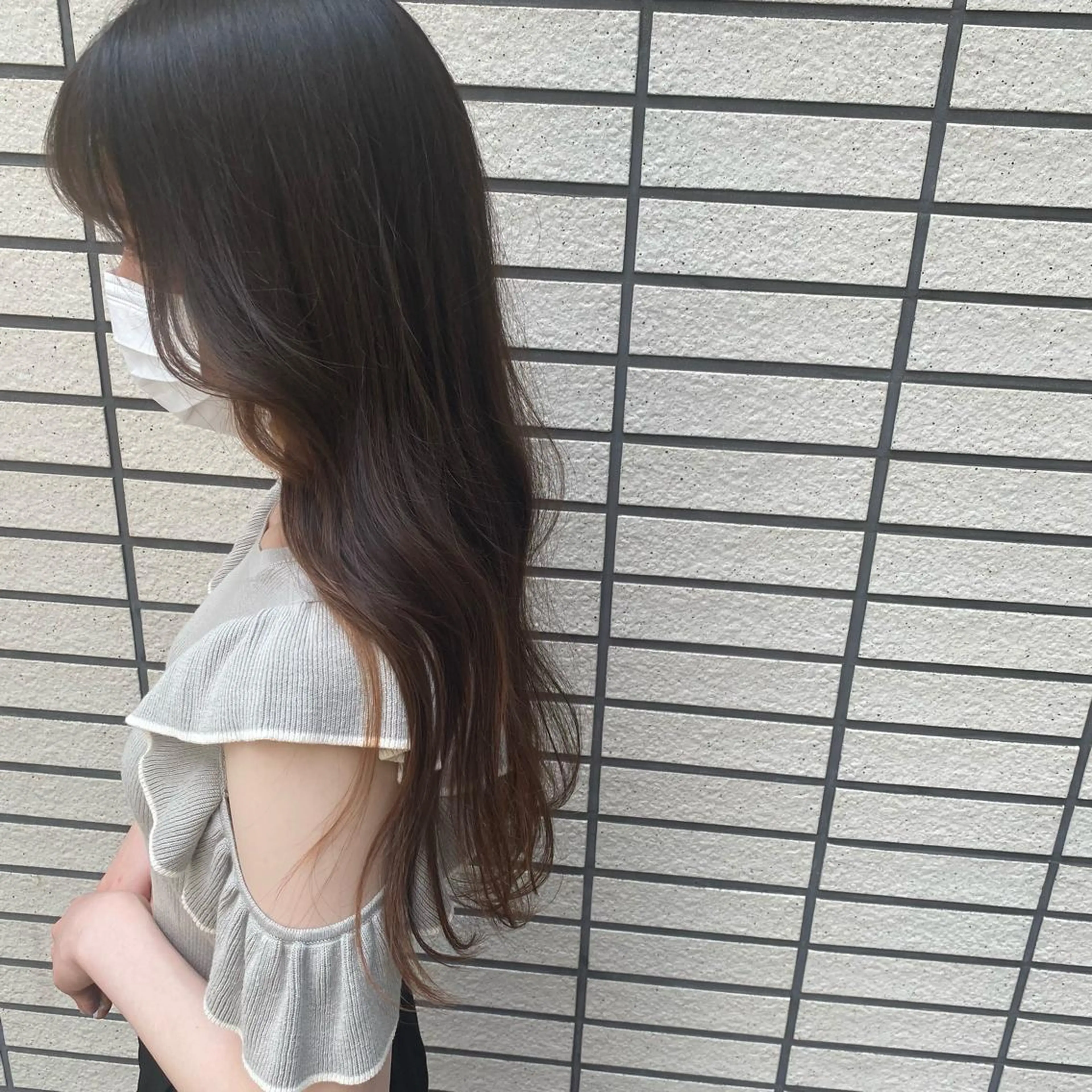 ロング 顔周りカット 小顔カット RURI韓国ボブ 🇰🇷タッセルボブのヘアスタイル